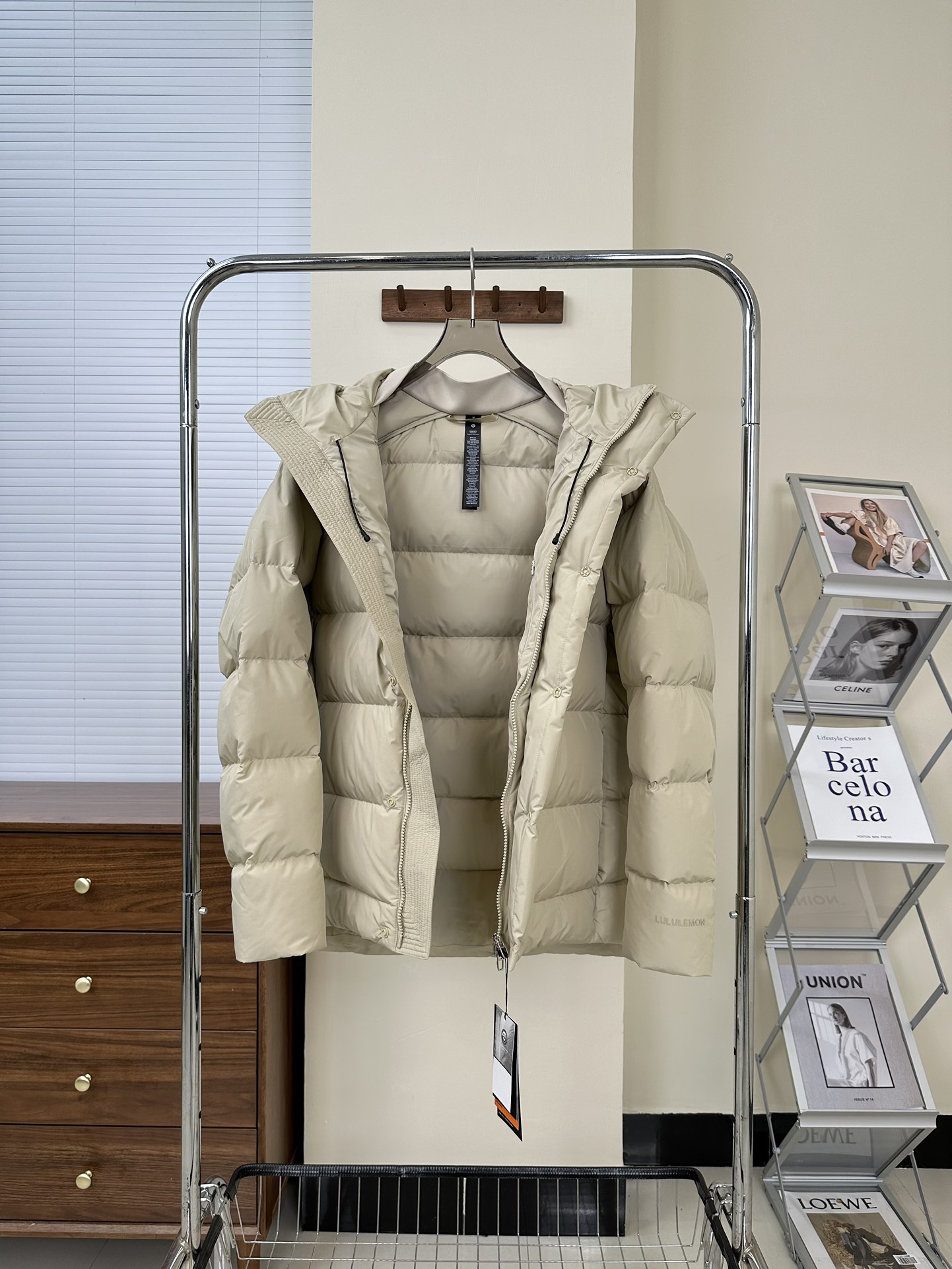 ｜露露 系列 面料 六格羽绒服 游牧灰 黑色 卡其色 蓝色
