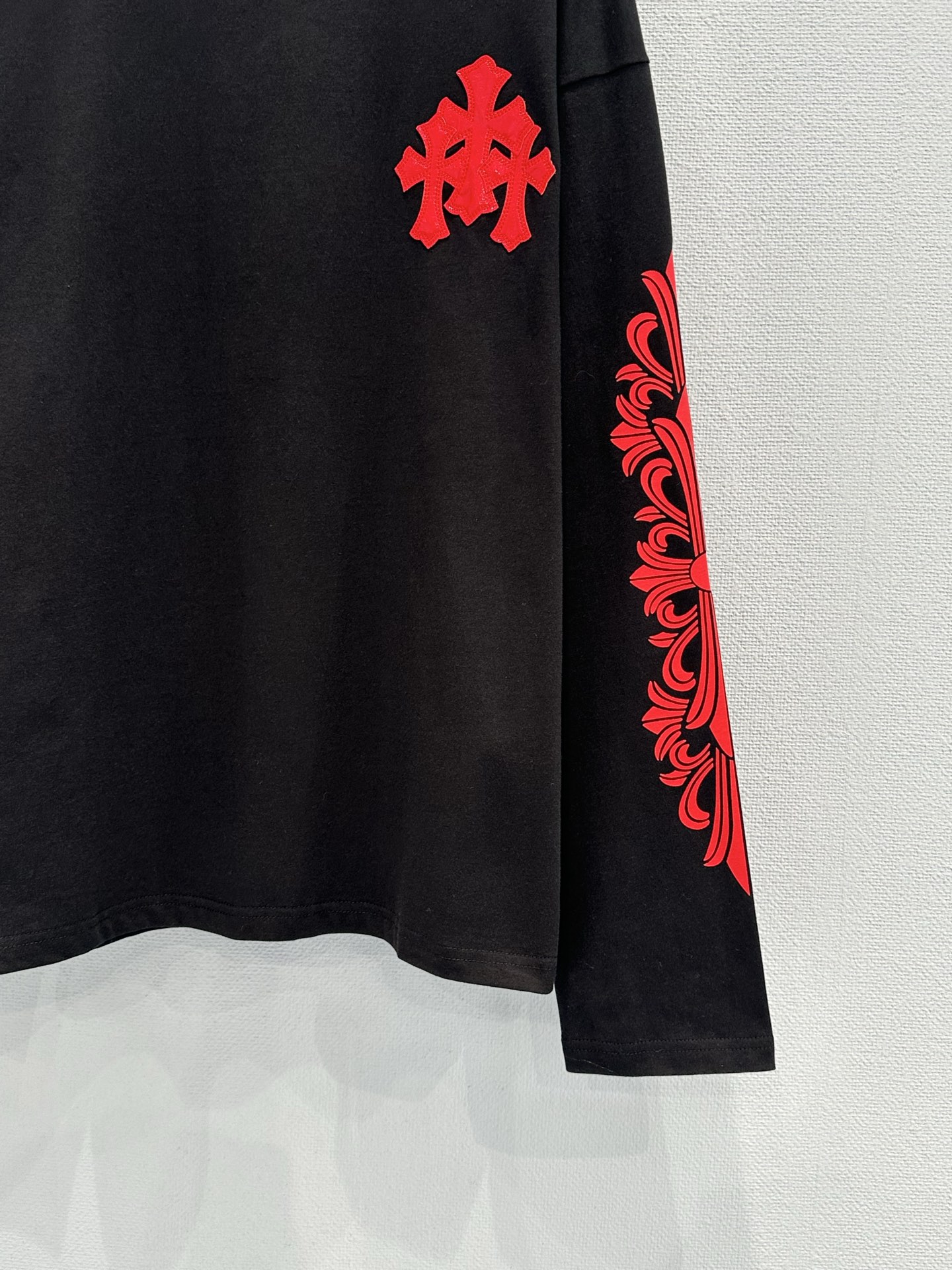 Chrome Hearts Cross Colorblock Leather Label T-Shirt Long Sleeve 9 i1756970373106 3664 0 8