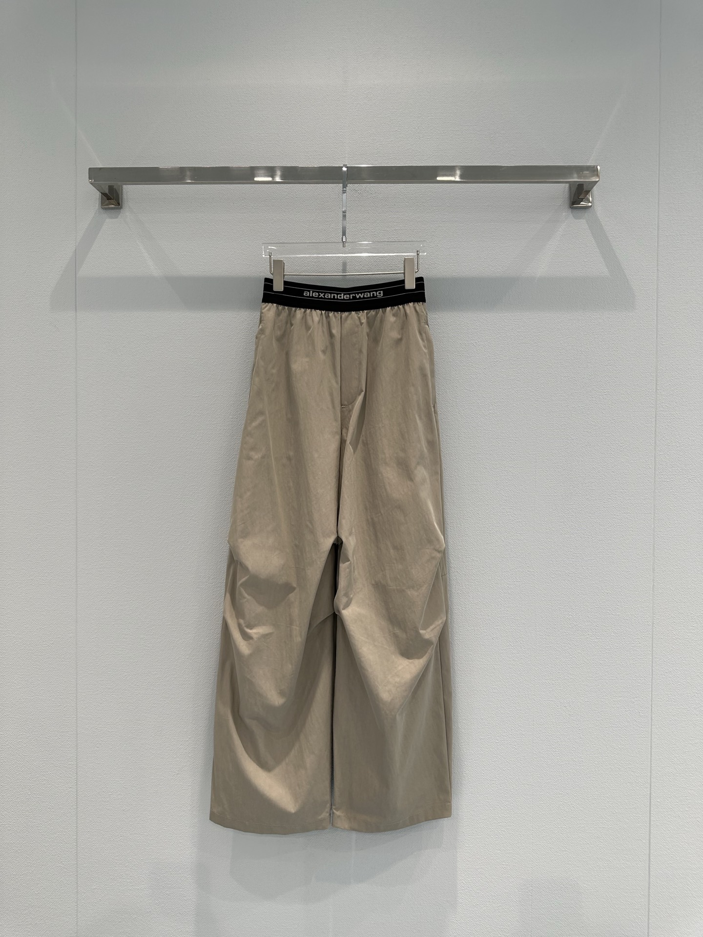 Alexander Wang Women's Logo Waistband Casual Work Pants - Stylish and Comfortable