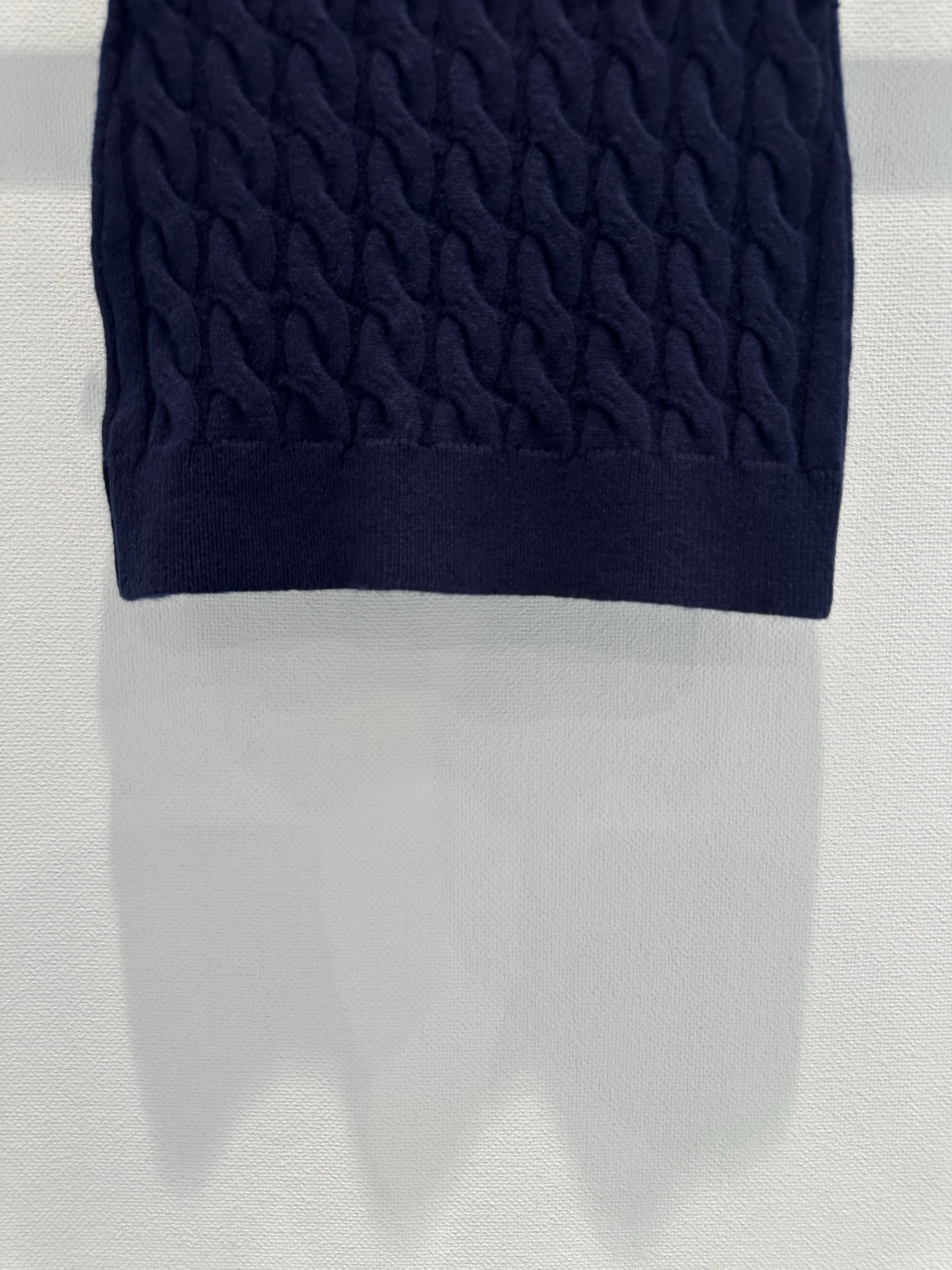 Miu Miu Cable Knit Mini Skirt - Vintage-Inspired, Navy Blue, Size S-L 6 i1761035561695 432 0 4