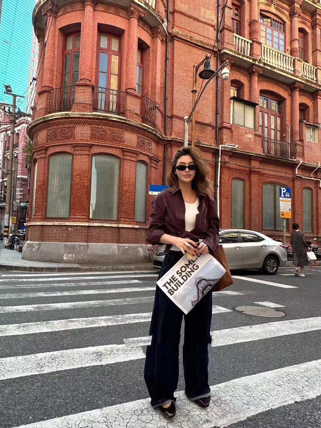High-end Female Clothes MM6: New, Retrospective, 100% Cotton, Angolan Red, Various Sizes - 图片 2