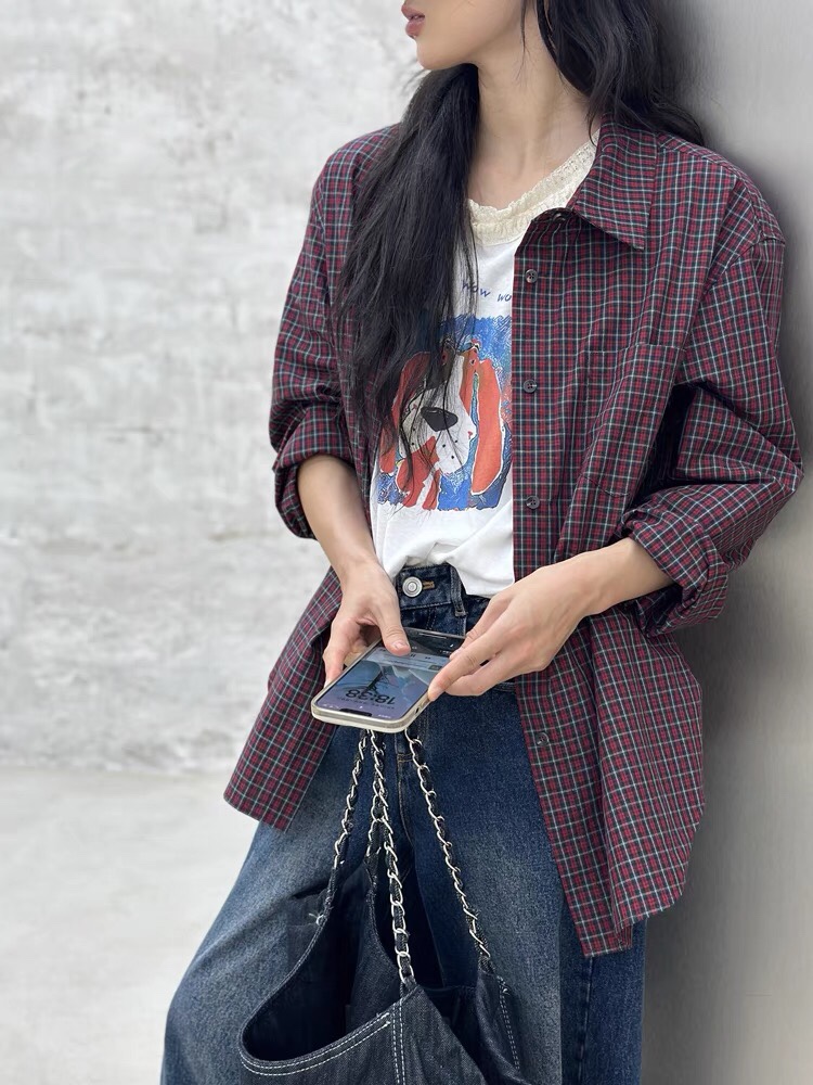 High-quality Female Clothes: MM6 Collection in Angolan Red, 100% Cotton, Various Sizes - 图片 7