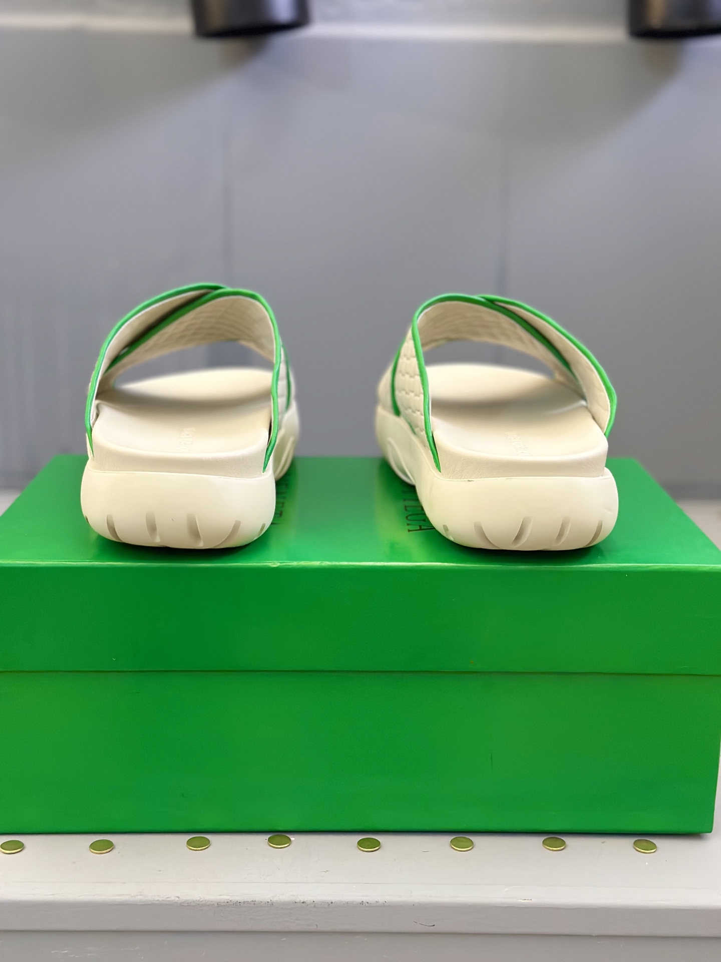 Bottega Veneta Men's Leather Cross Strap Slides Sandals - Spring/Summer 8 i1742121599551 4782 0 6