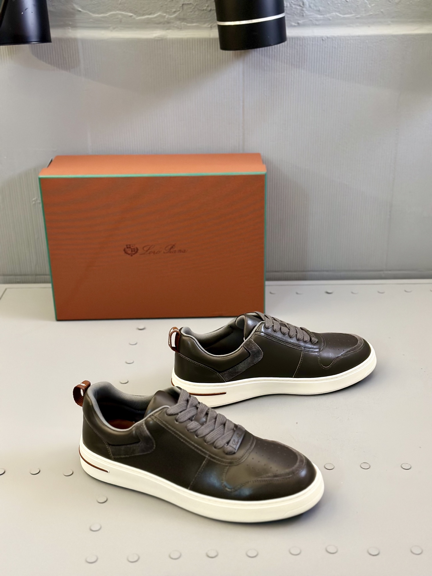 Loro Piana Men's Leather Sneaker Brown With White Sole Size 39-45 3 i1743506764697 43 0 1