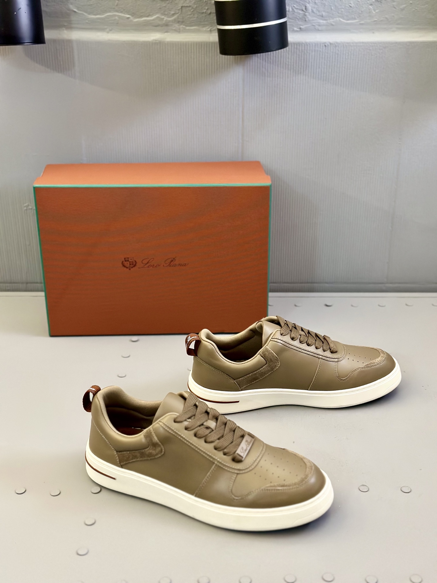 Loro Piana Men's Leather Sneakers Handmade Stitching Round Toe Lace-Up 3 i1743506791744 5198 0 1