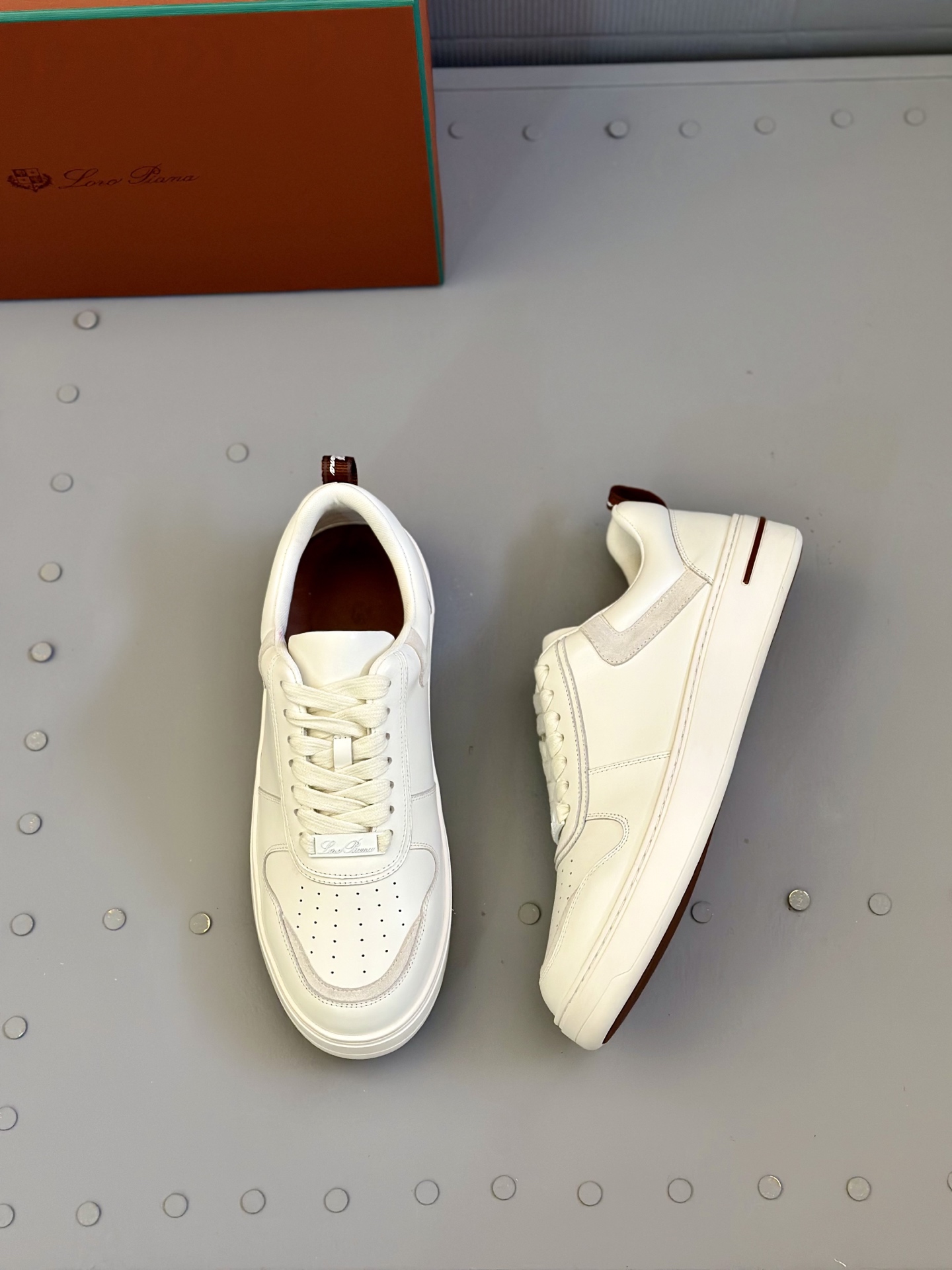 Loro Piana White Leather Sneakers Classic Style, Comfortable & Durable 6 i1743506835550 9423 0 4