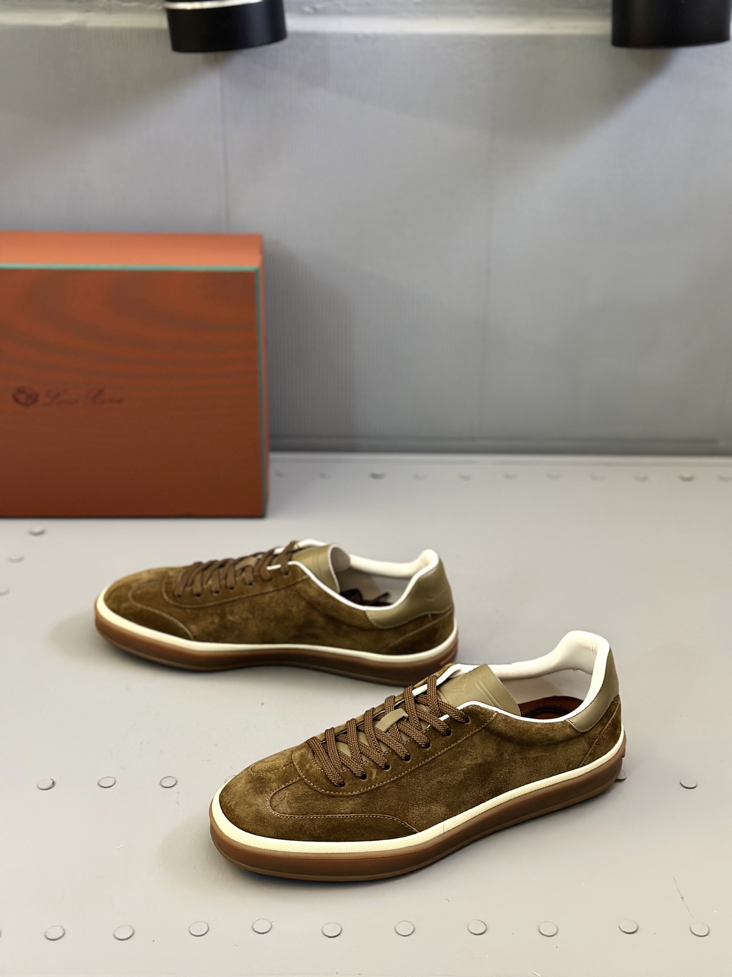 Loro Piana Men's Suede Leather Sneakers Casual Comfortable Walking Shoes 4 i1743590407390 6508 0 2