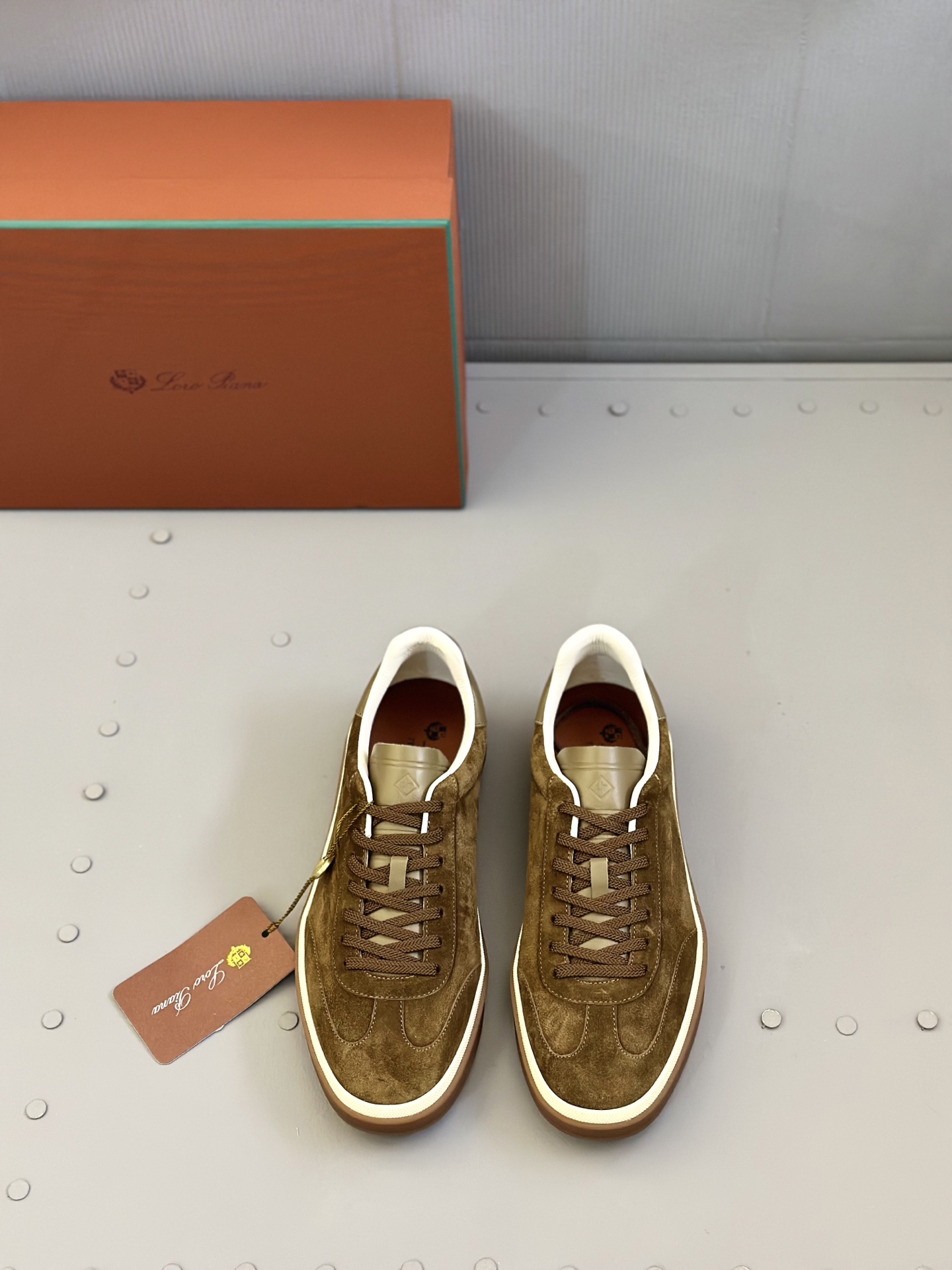 Loro Piana Men's Suede Leather Sneakers Casual Comfortable Walking Shoes 2 i1743590407427 4195 0 0