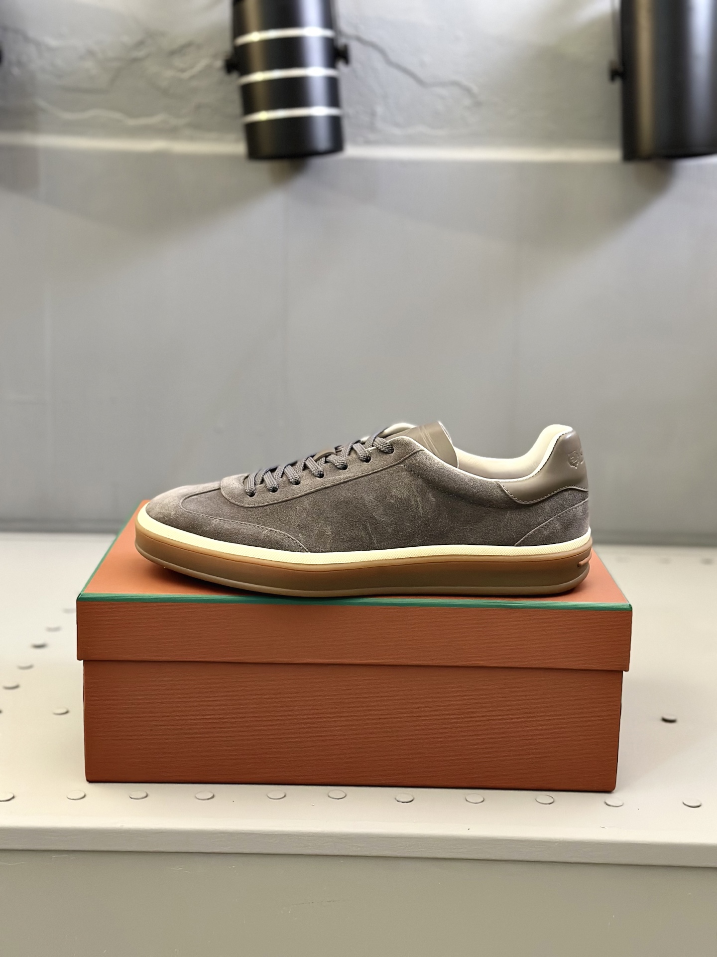 Loro Piana Men's Suede Leather Sneakers, Handmade, Comfortable, and Stylish 6 i1743590484788 2324 0 4