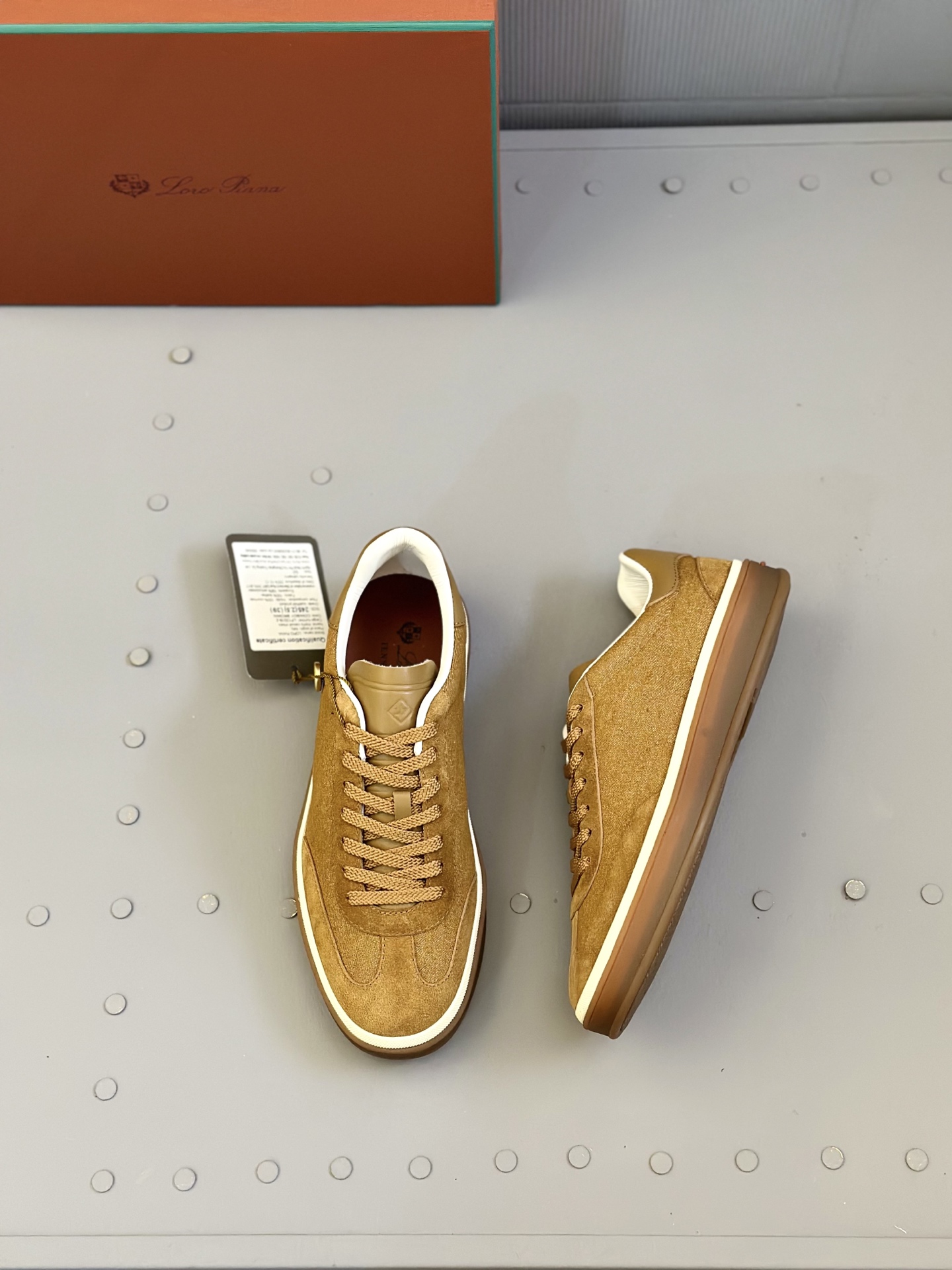 Loro Piana Men's Suede Leather Sneakers - Handmade in Italy, Size 39-45 3 i1743590506609 9550 0 1