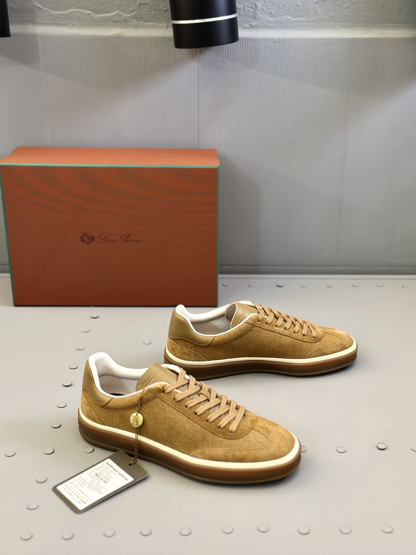 Loro Piana Men's Suede Leather Sneakers - Handmade in Italy, Size 39-45 7 i1743590506685 8529 0 5