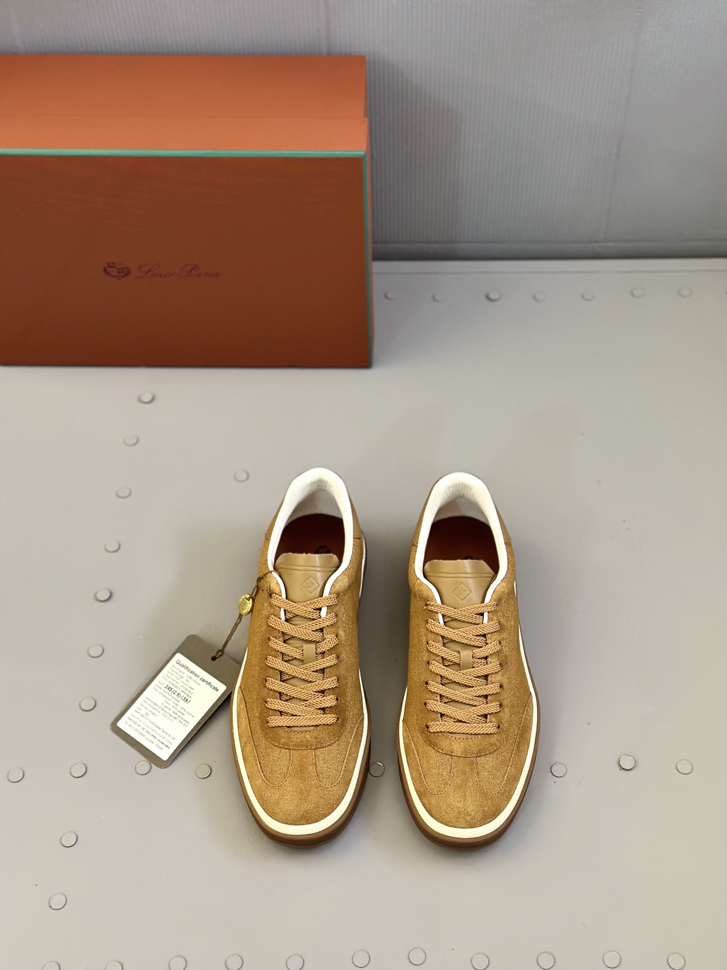 Loro Piana Men's Suede Leather Sneakers - Handmade in Italy, Size 39-45 2 i1743590510026 5468 0 0