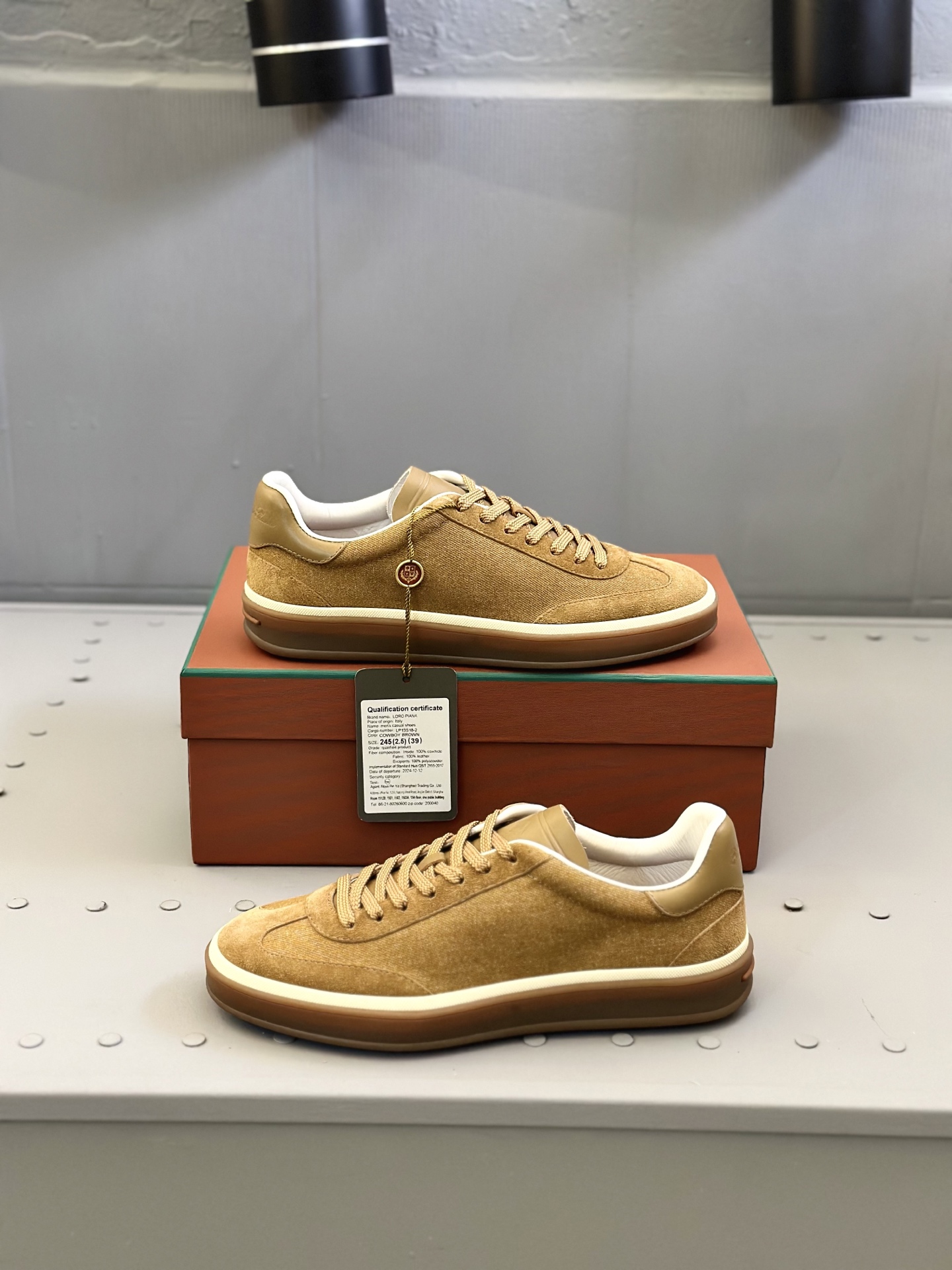 Loro Piana Men's Suede Leather Sneakers - Handmade in Italy, Size 39-45 5 i1743590510185 8698 0 3