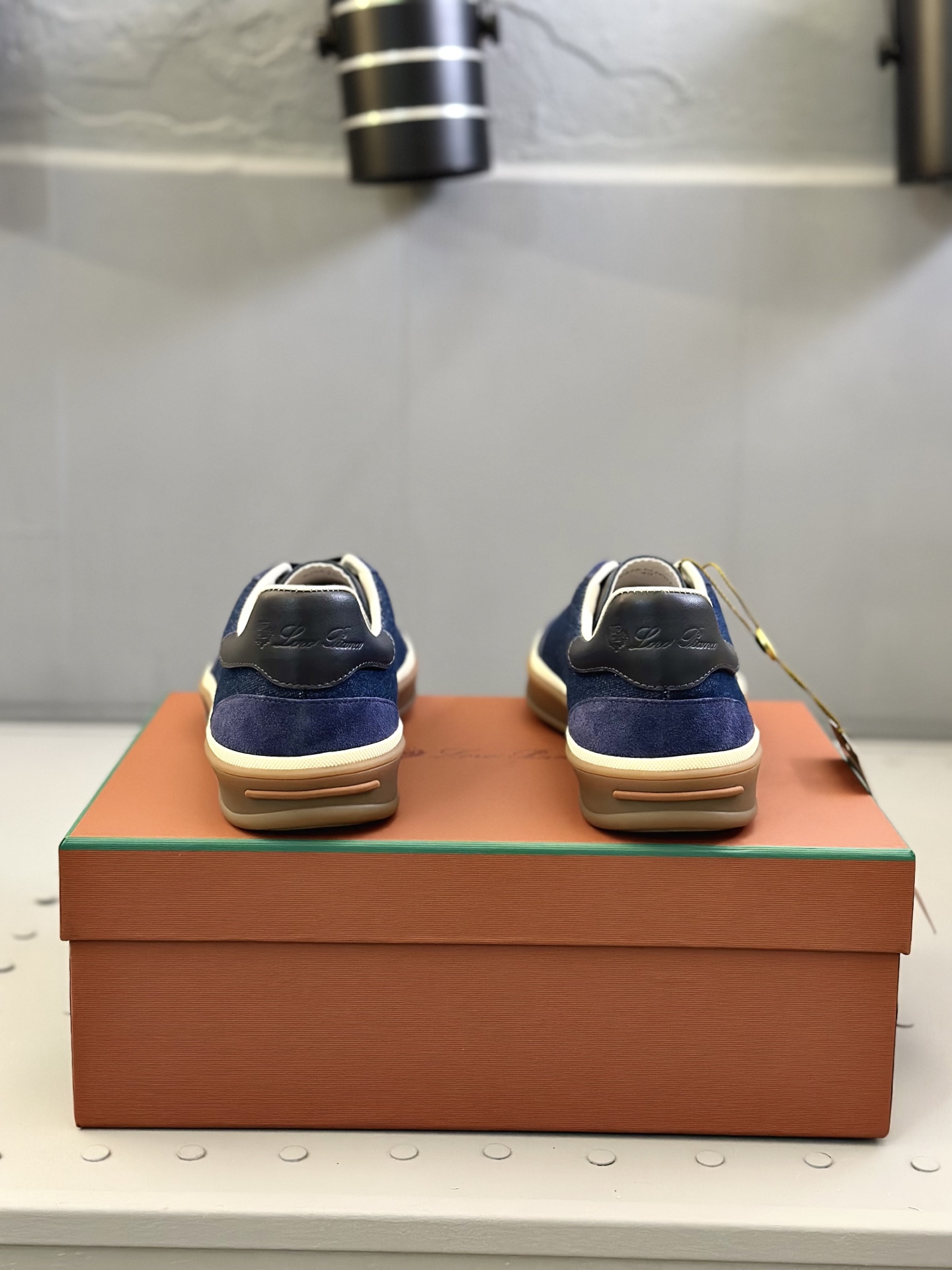 Loro Piana Men's Blue Suede Leather Sneakers, Handmade Stitching,Size 39-44 10 i1743590529360 8847 0 8