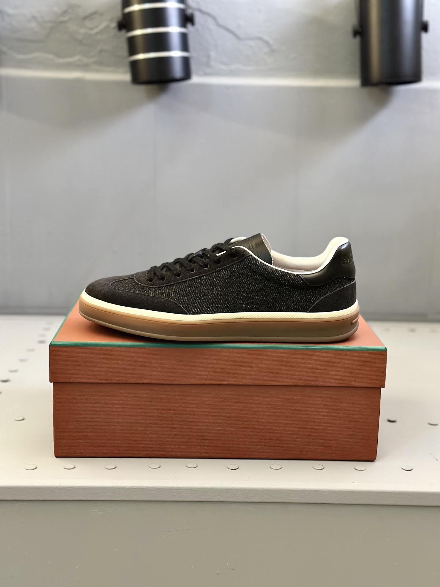 Loro Piana Men's Suede Leather Sneakers Handmade Lace-up Shoes Size 39-46 4 i1743590553462 4961 0 2