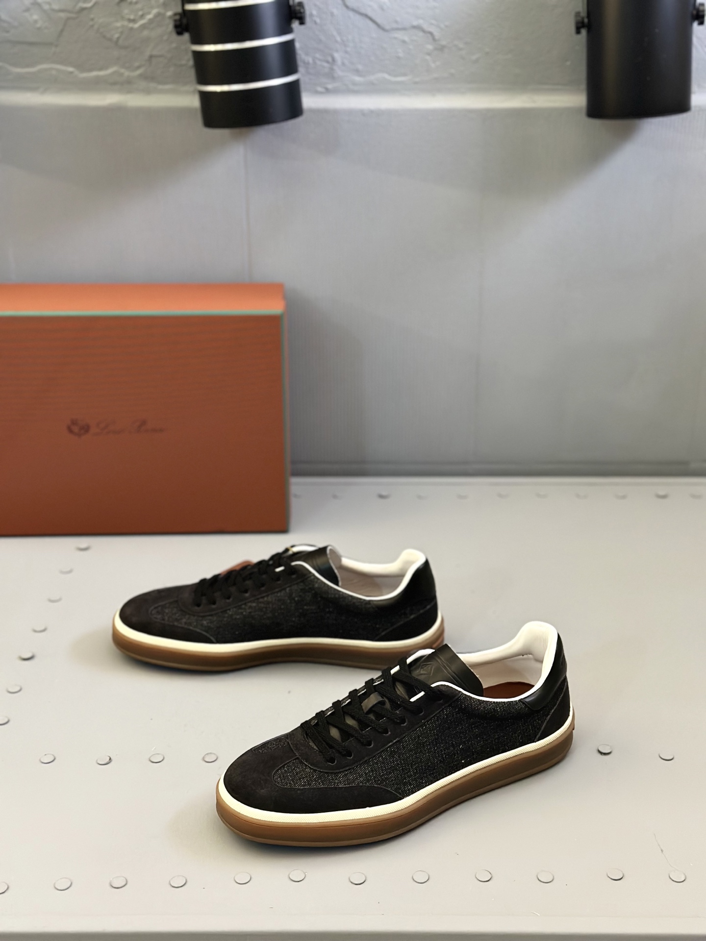 Loro Piana Men's Suede Leather Sneakers Handmade Lace-up Shoes Size 39-46 6 i1743590553566 1579 0 4