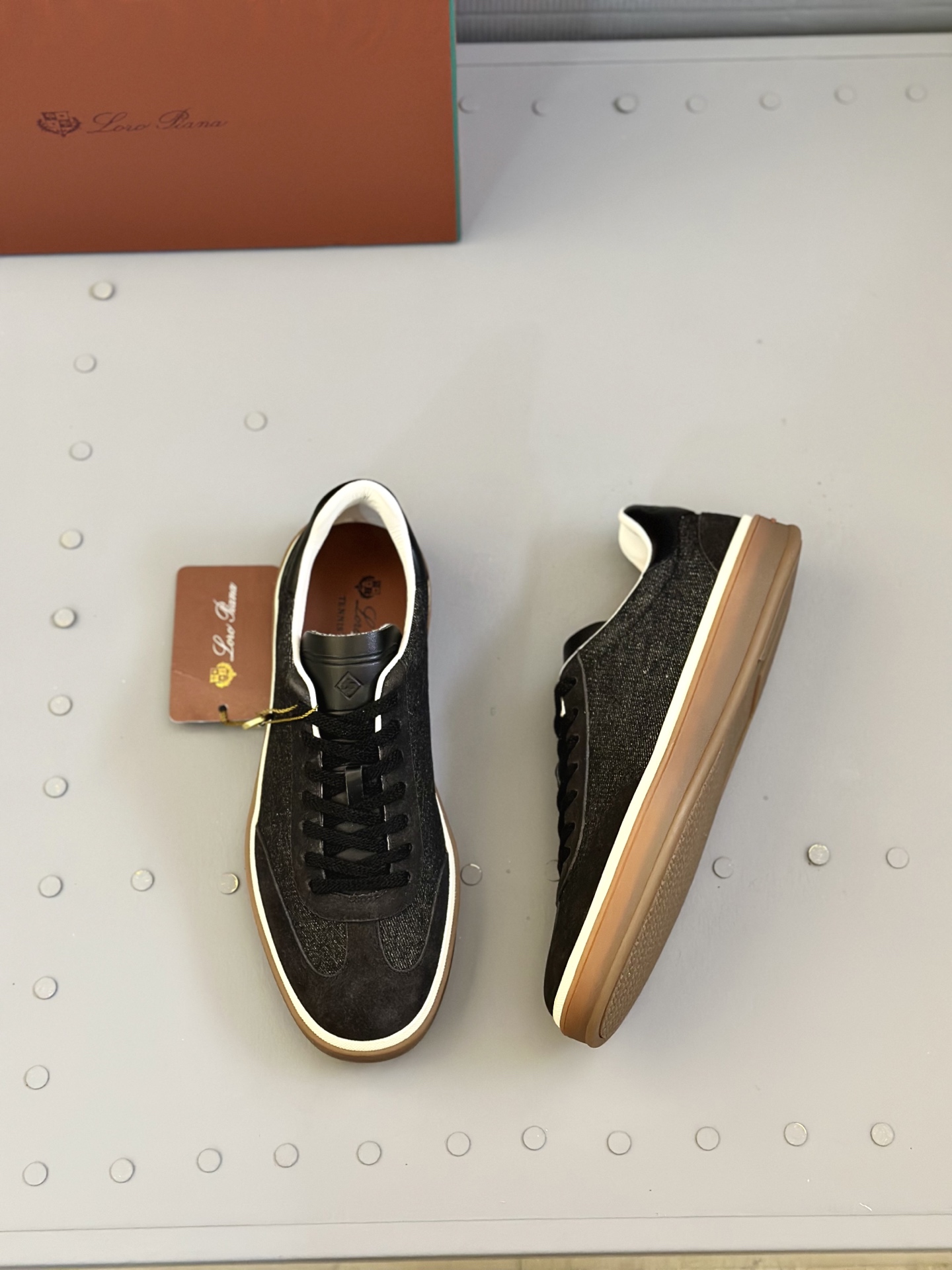 Loro Piana Men's Suede Leather Sneakers Handmade Lace-up Shoes Size 39-46 3 i1743590553605 9534 0 1