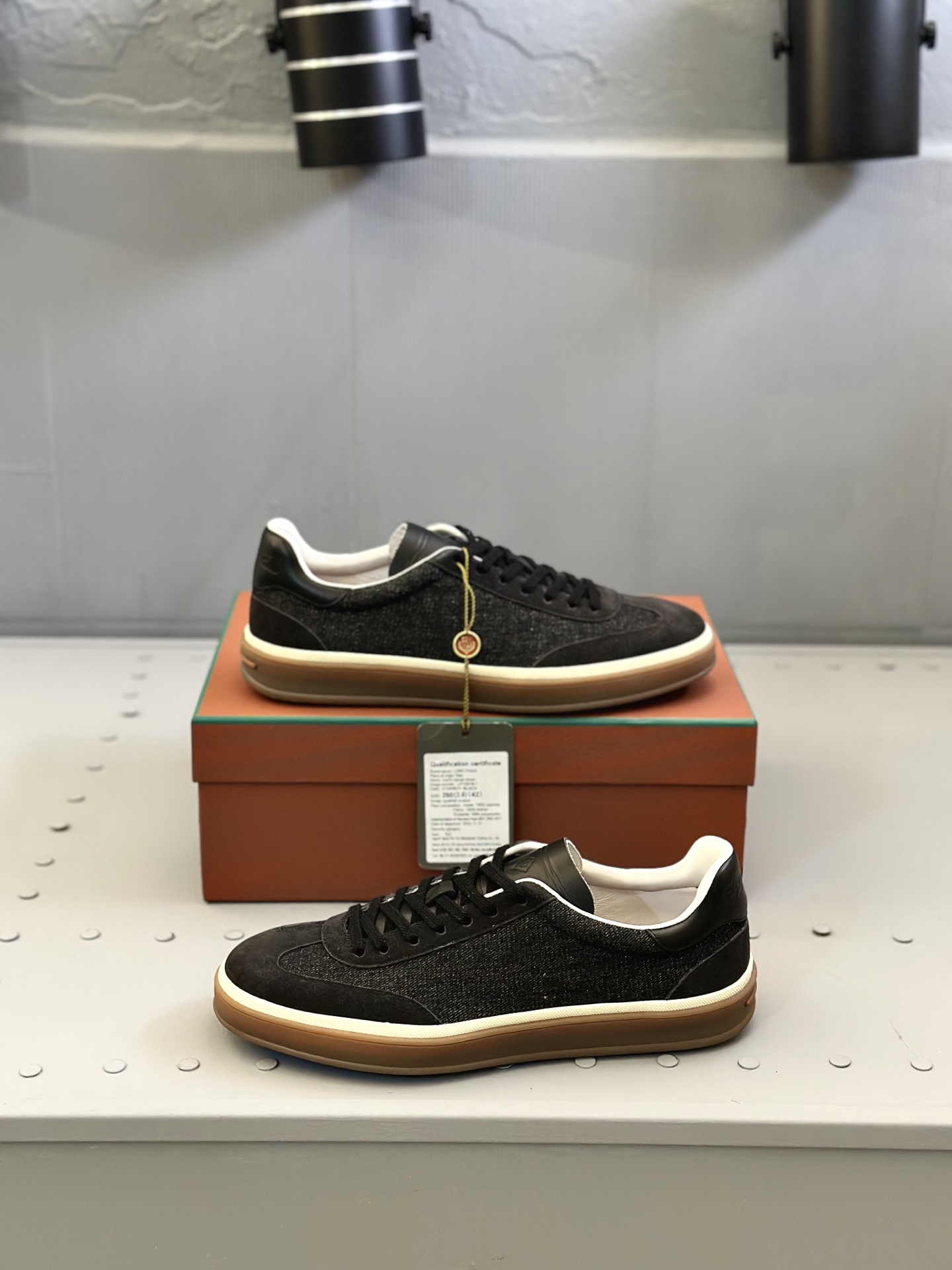 Loro Piana Men's Suede Leather Sneakers Handmade Lace-up Shoes Size 39-46 5 i1743590557676 2379 0 3