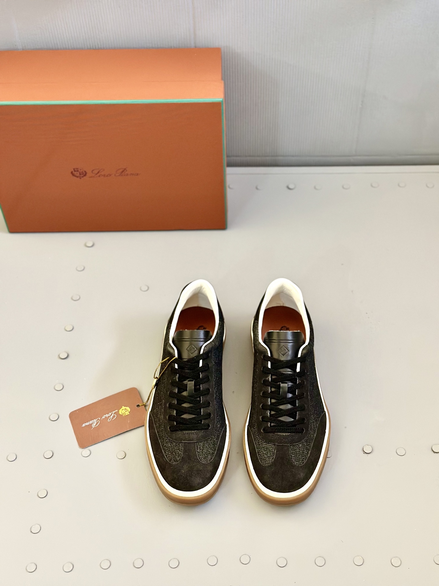 Loro Piana Men's Suede Leather Sneakers Handmade Lace-up Shoes Size 39-46 2 i1743590557813 3589 0 0
