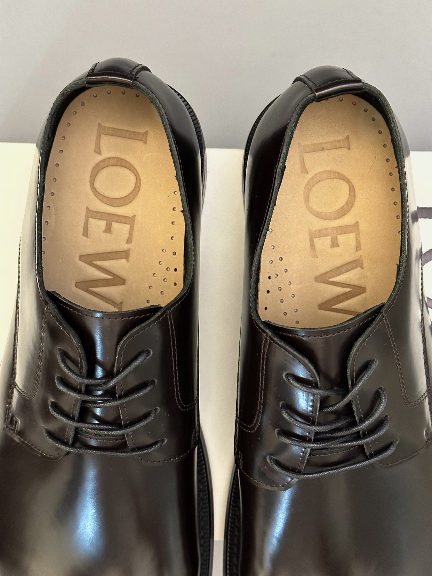 Loewe Ballet Runner Leather Oxford Dress Shoes, Black, Size 39-44 8 i1745664834086 6182 0 6