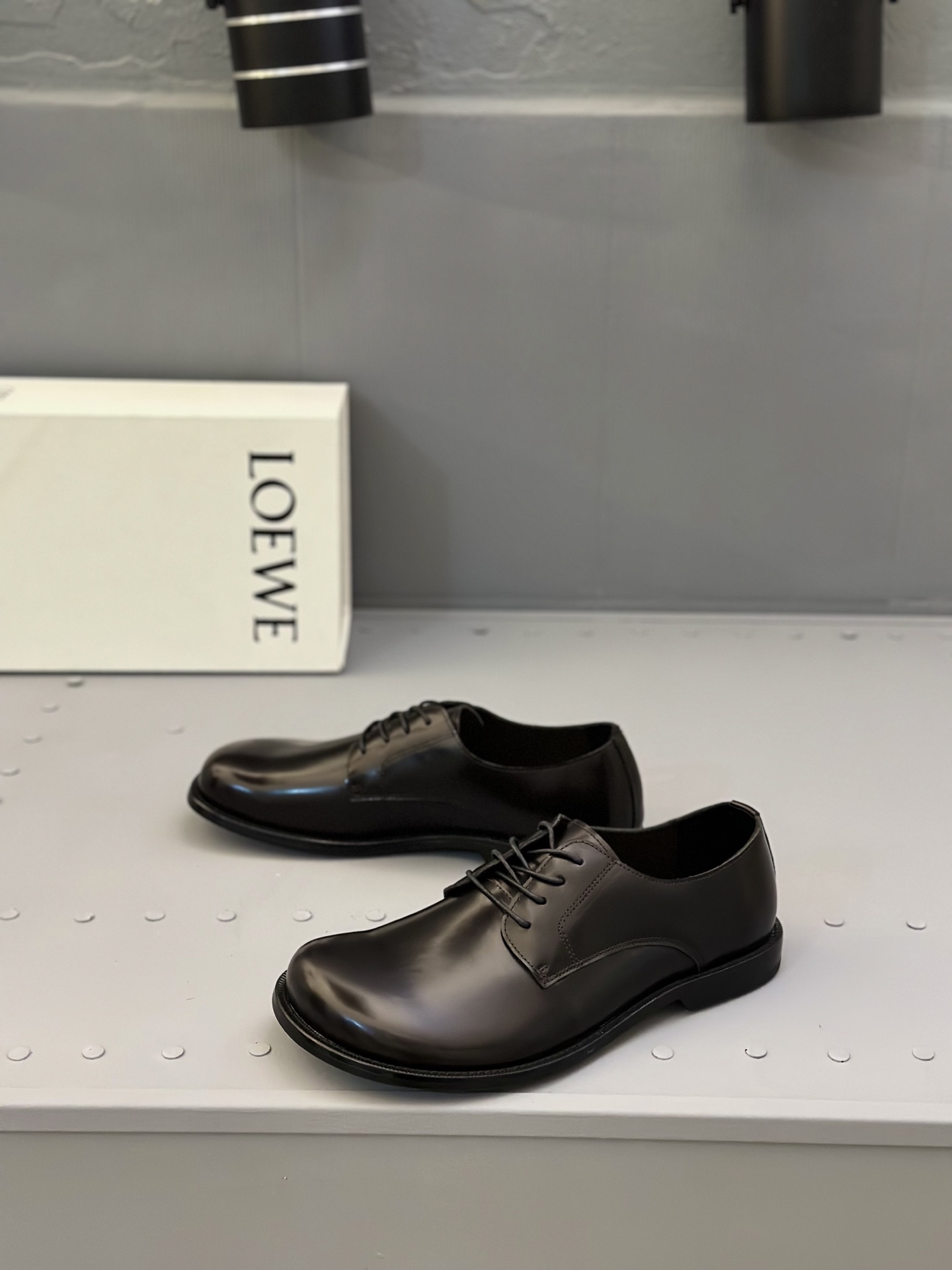 Loewe Ballet Runner Leather Oxford Dress Shoes, Black, Size 39-44 4 i1745664834268 4018 0 2