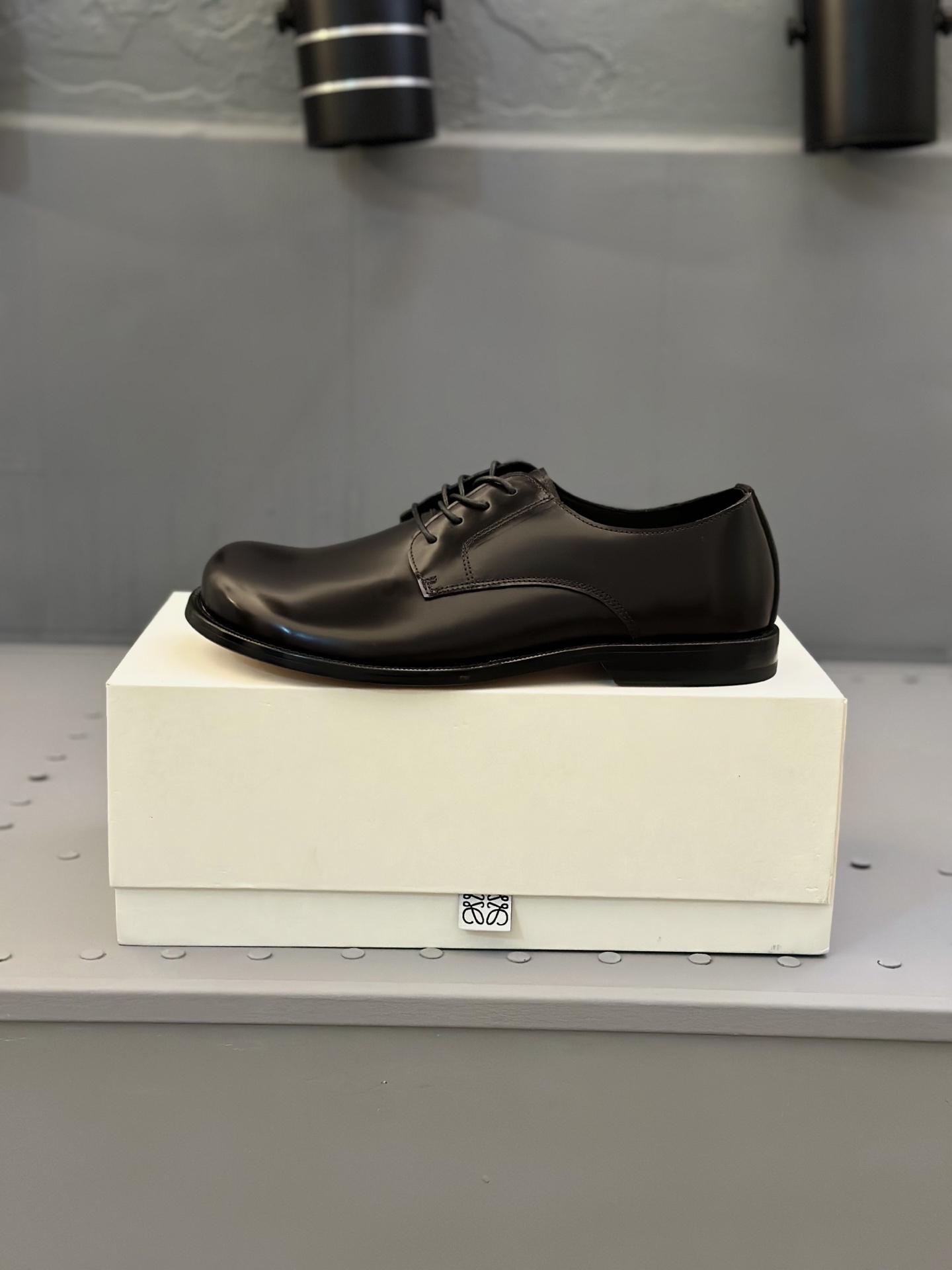 Loewe Ballet Runner Leather Oxford Dress Shoes, Black, Size 39-44 7 i1745664839899 8280 0 5