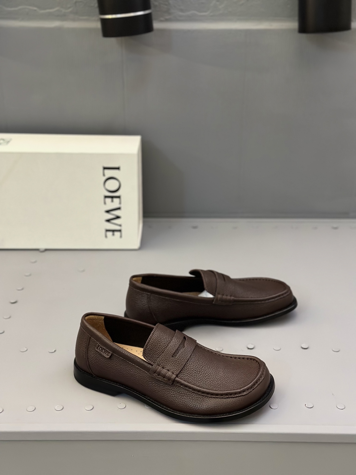 Loewe Ballet Runner Leather Loafers Casual Shoes, Brown, Size 39-44 3 i1745664915400 9507 0 1