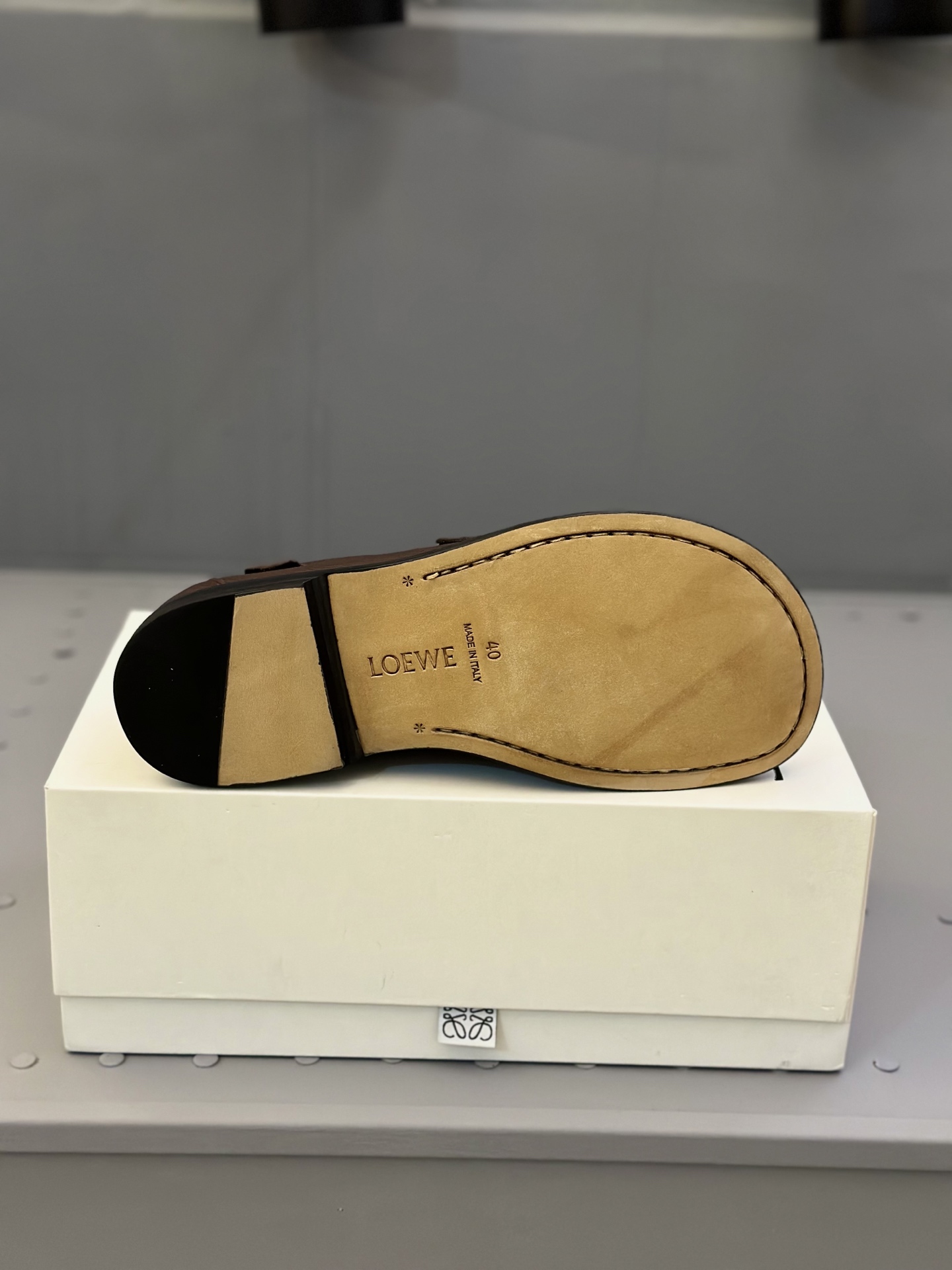 Loewe Ballet Runner Leather Loafers Casual Shoes, Brown, Size 39-44 10 i1745664915444 3095 0 8