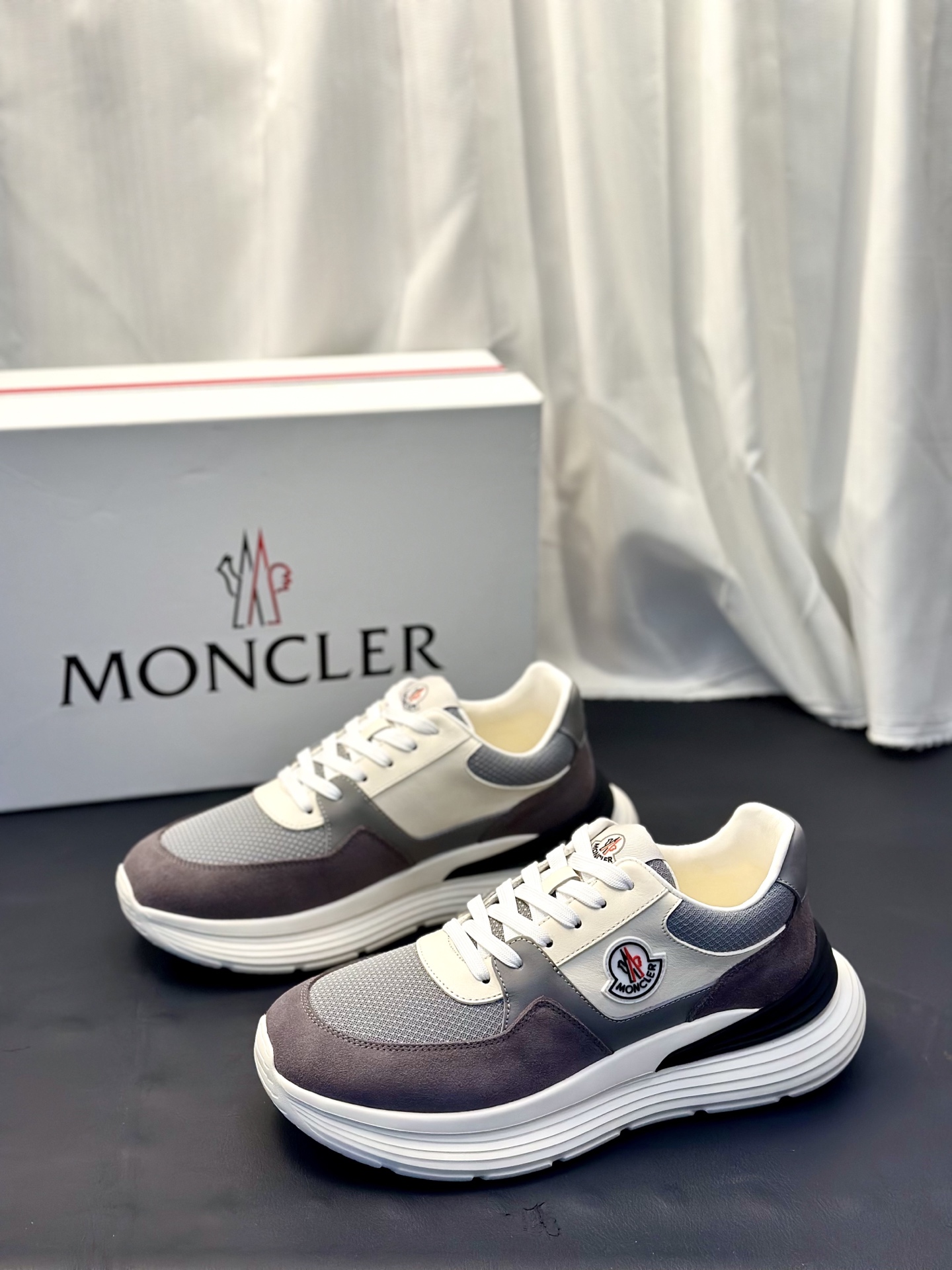 Moncler Style Leather Men's Shoes Men's Shoes Men's Shoes detail image 7 from source 783204