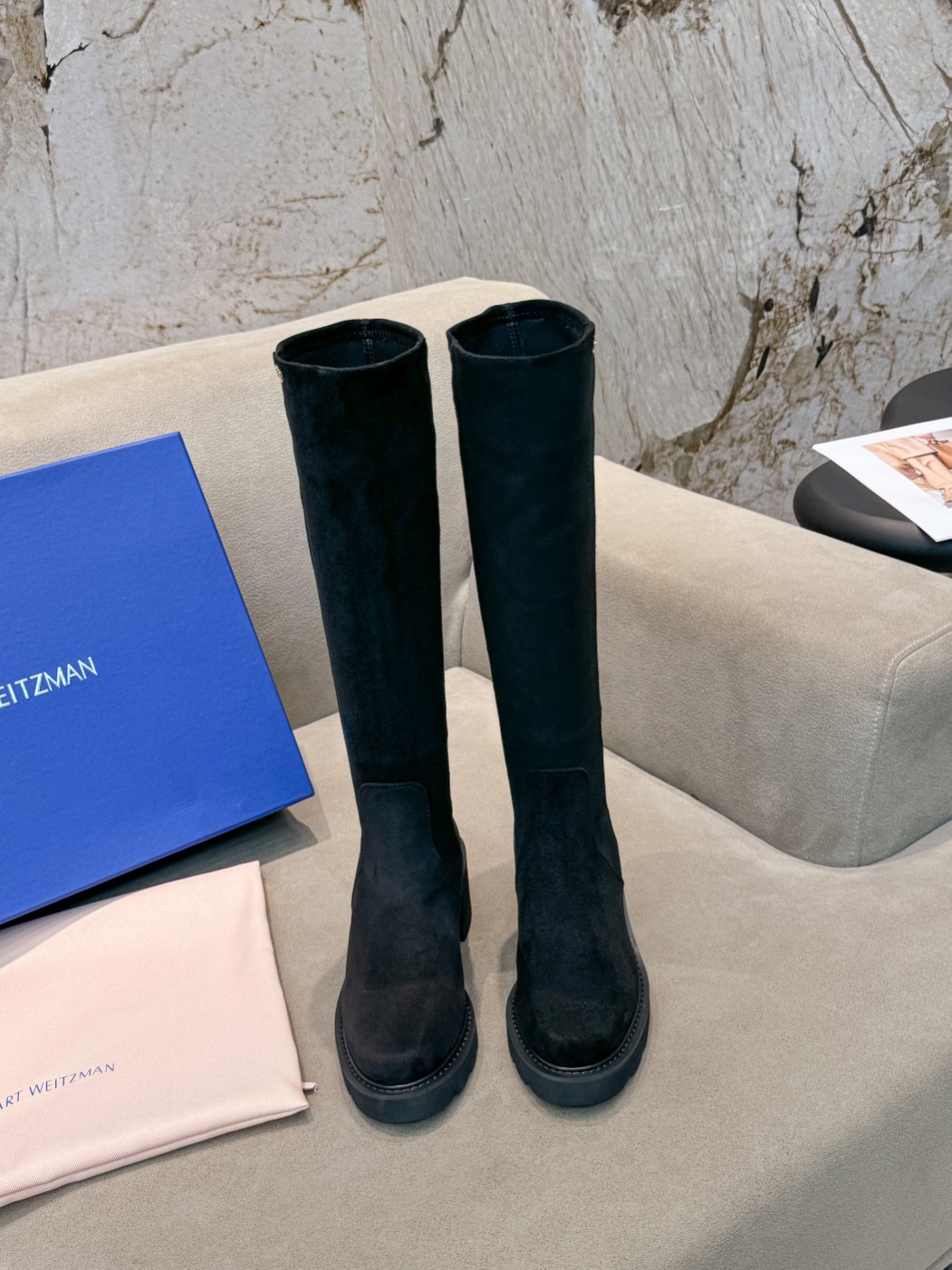 “Top American Brand: Cashmere and Cow Skin Boots with Bullet Cloth and Velvet”