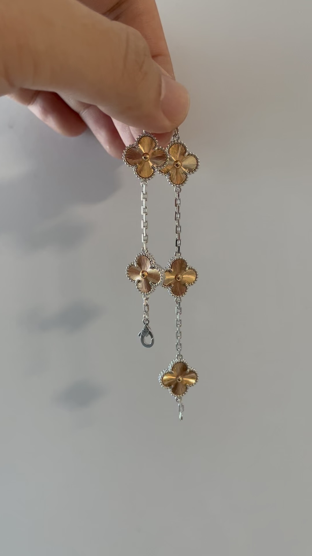 Van Cleef & Arpels vca 2024圣诞限量款 拼色镭射五花手链