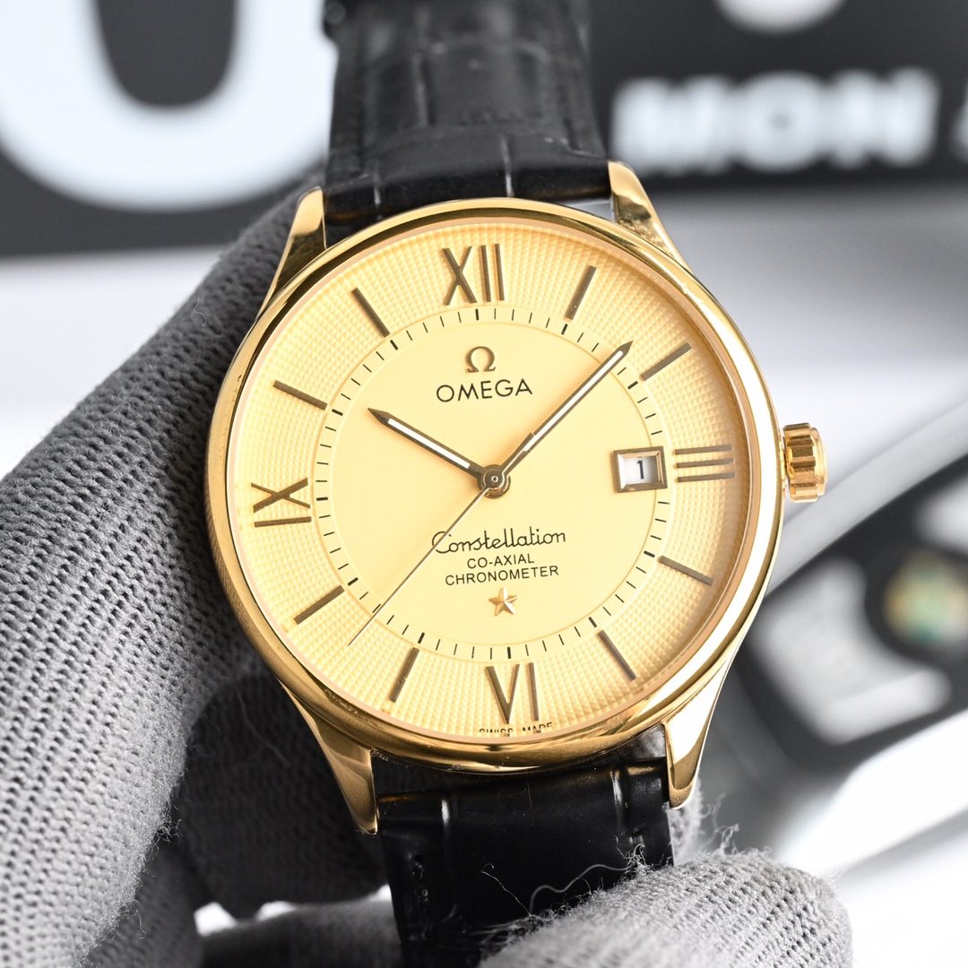 NO:394112,The latest model is the main model, OMEGA - Omega - Dicfei series market competition main model has been imitated and has never been surpassed [Witness time!  Grasp the future, you can have] Use a 316L steel case, a brand new imported movement. (Repaired after 0 test) The watch diameter is 40 mm, the thickness is 10mm. The power reserve is 48 hours. It uses cowhide imported from Italy, Mohs 9th grade sapphire glass, wear-resistant and scratch-resistant, and super waterproof 80 meters! A masterpiece must be of the quality of a high-quality factory!  Welcome to reprint, omega, cowhide19860909最新款主推 ,OMEGA -欧米茄-碟飞系列市场竞争主力款 一直被模仿 从未被超越【见证时间！把握未来,你可以有】 采用316L钢表壳,全新原装进口机芯.(经测试0返修) 表径40毫米,厚度10mm.动力储存48小时. 采用意大利进口牛皮 莫氏9级蓝宝石玻璃,耐磨防刮花 超强防水80米!匠心之作,必属精品大厂品质！欢迎转载,,omega,cowhide,Watch