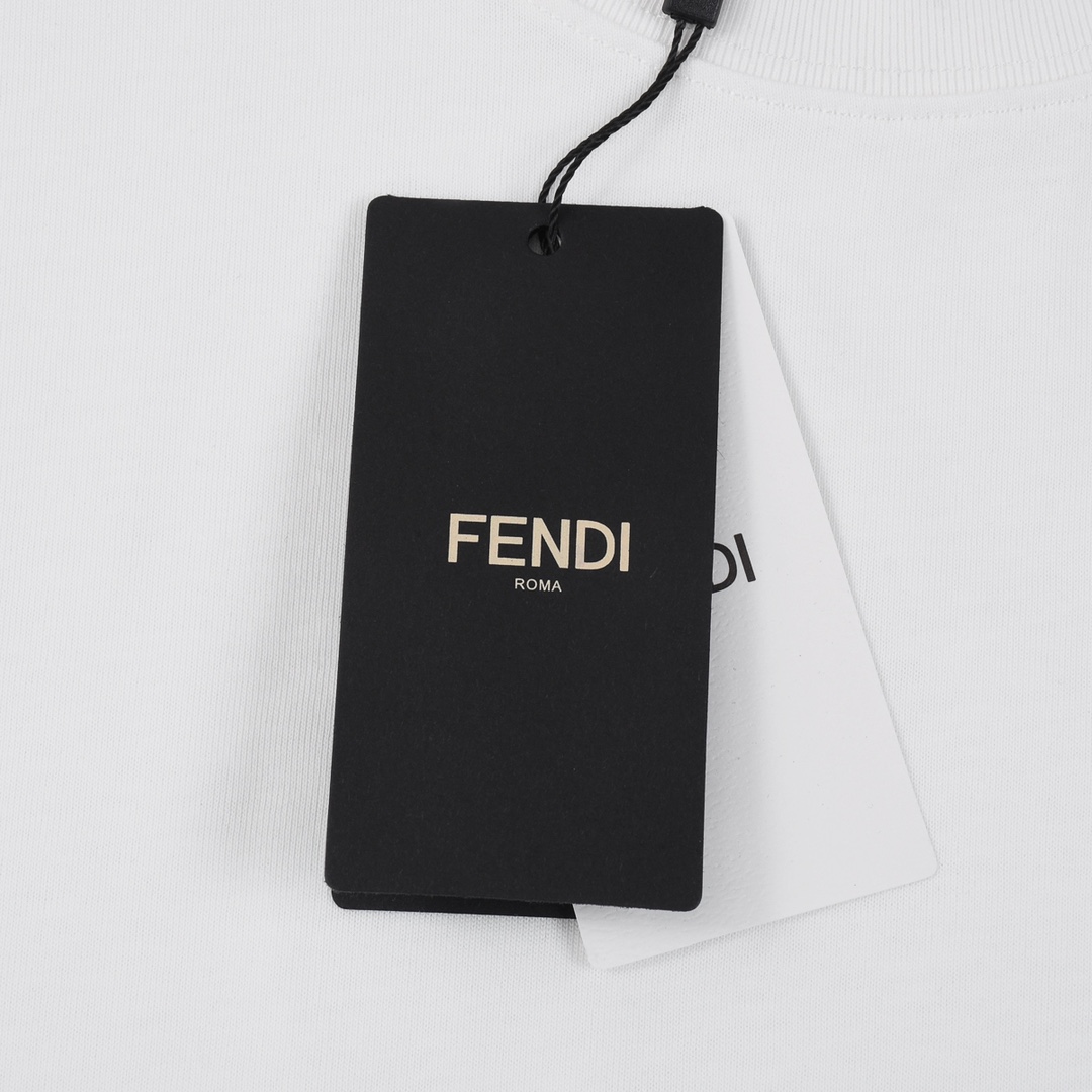 Fendi 芬迪 元素立体绣花短袖T恤