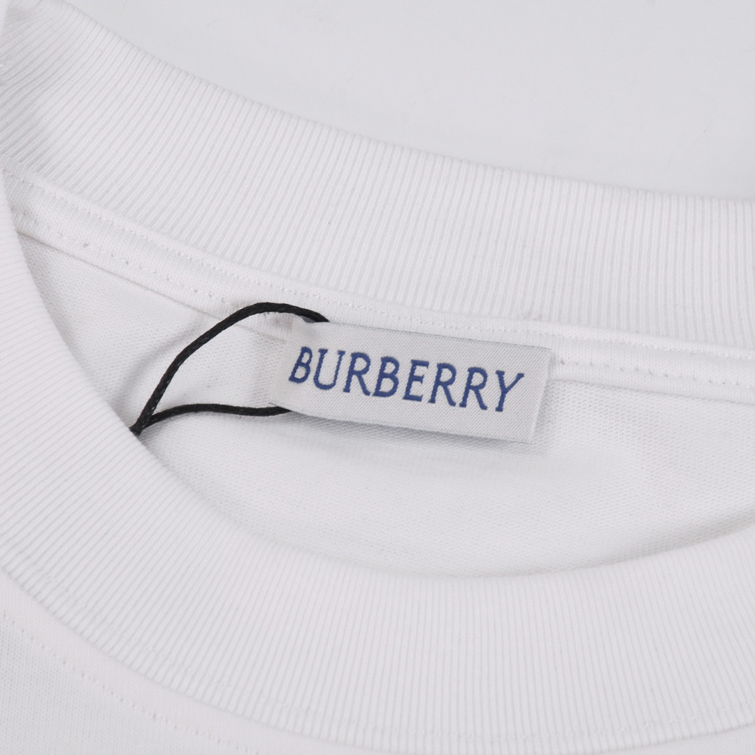 BURBERRY 巴宝莉 BBR 2024夏季 骑士战马贴布刺绣 圆领短袖