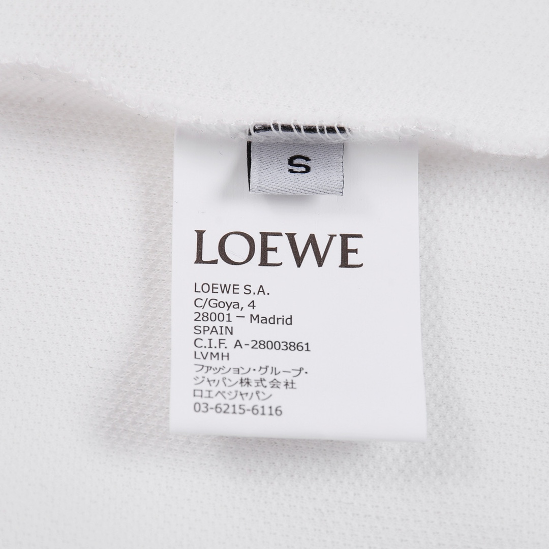 Loewe 罗意威卡通刺绣Polo衫T恤