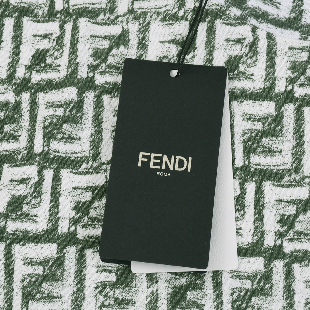 Fendi/芬迪 24ss FF满印蜡笔涂鸦短袖