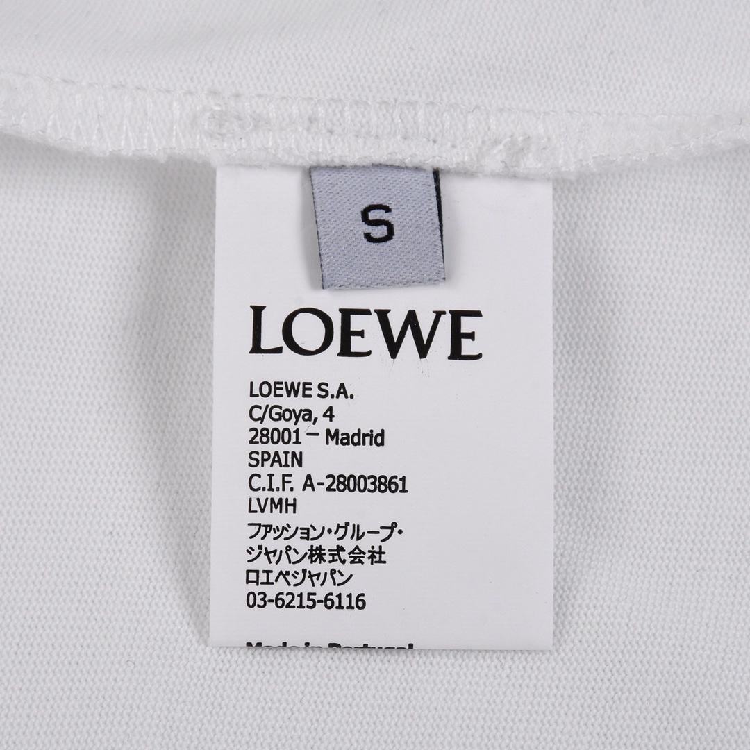 140 LOEWE 罗意威 24Ss 模糊LOGO毛线短袖