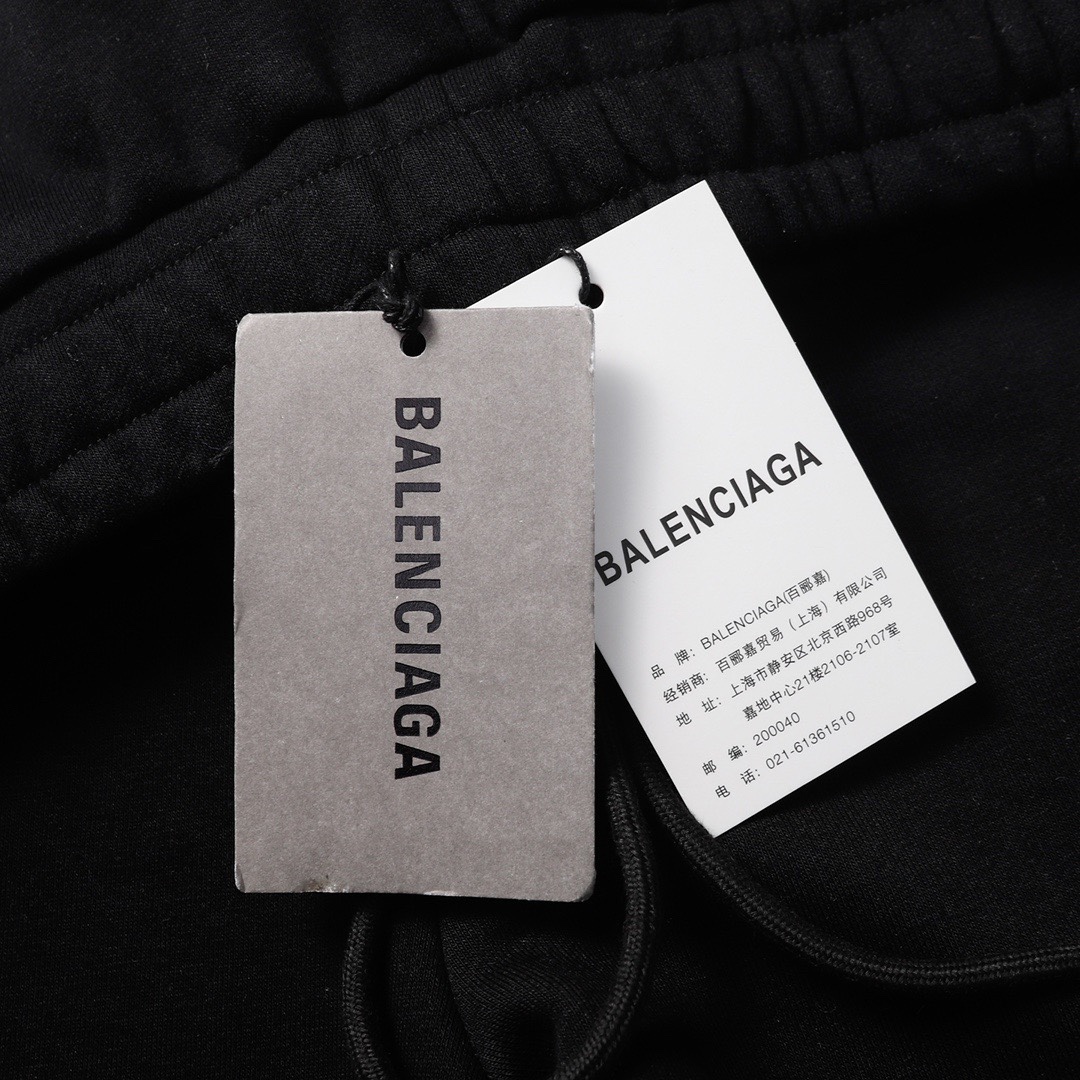 160 Balenciaga/巴黎世家 经典刺绣可乐短裤 刺绣