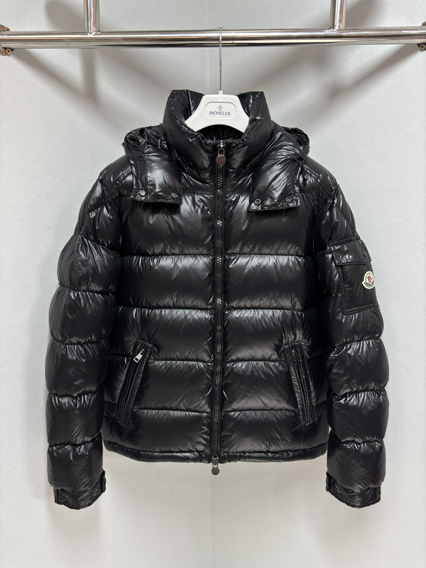 Moncler Clothing Down Jacket White Men Goose Down