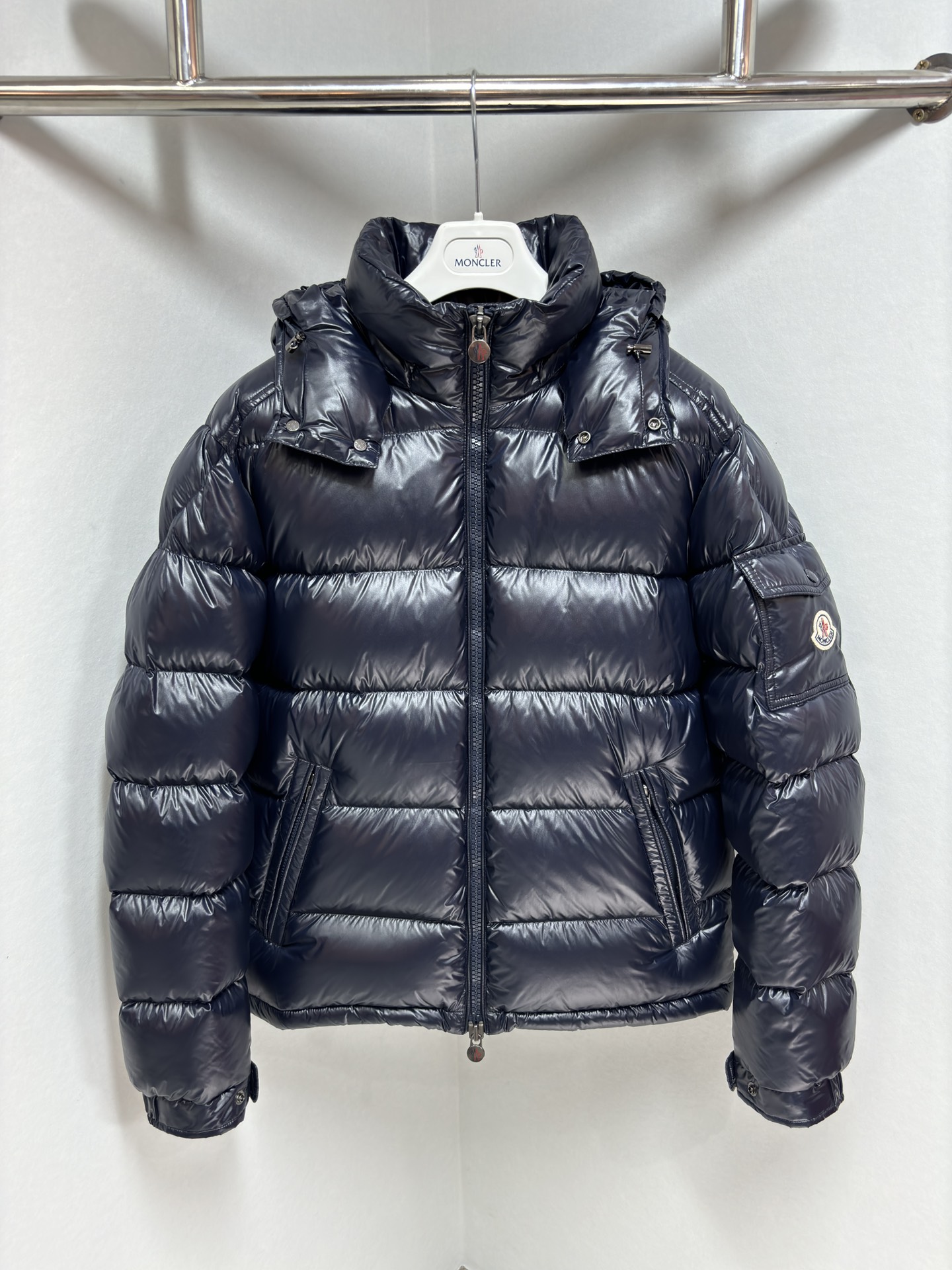 Moncler Clothing Down Jacket White Men Goose Down