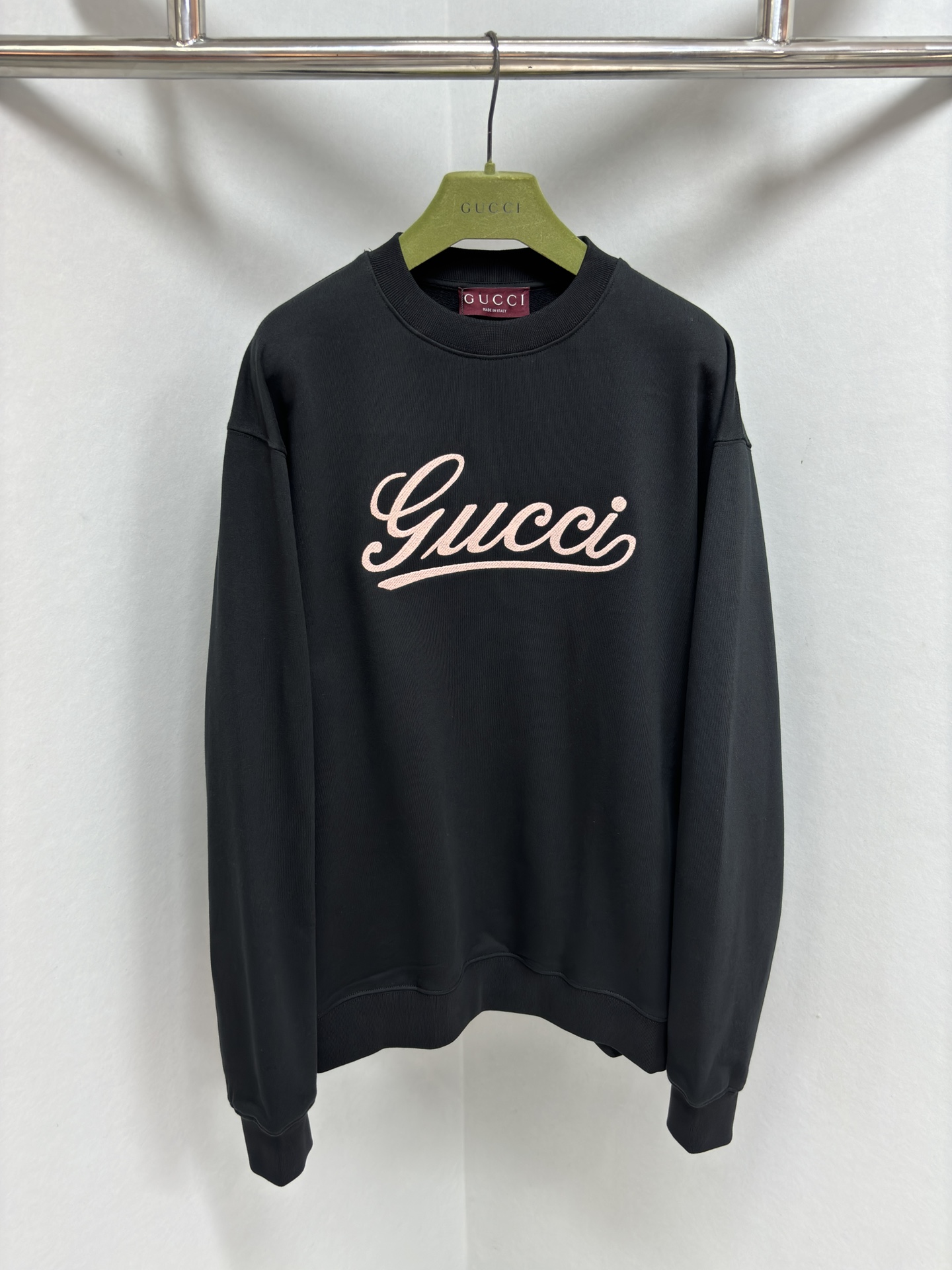 Gucci Clothing Sweatshirts Black Pink Purple Embroidery Cotton Knitted Knitting