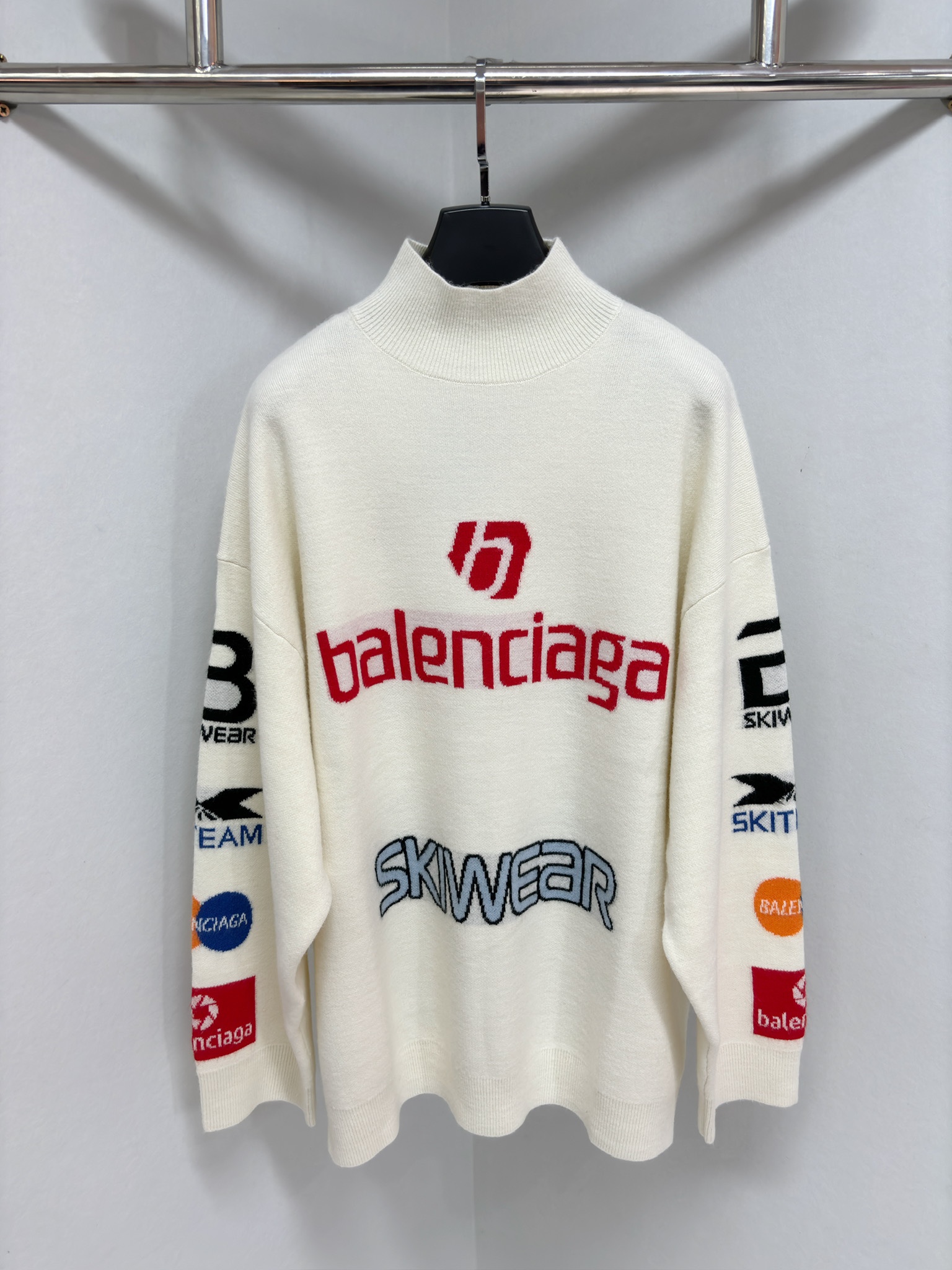 Balenciaga Vêtements Sweatshirts Unisexe Spandex Laine Manches longues