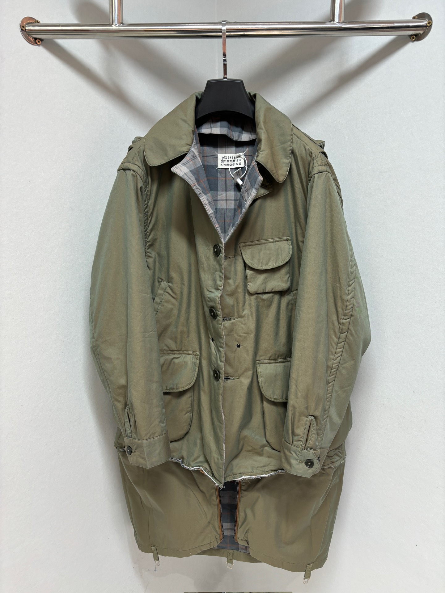 Maison Margiela Vêtements Manteaux & Blousons Vert foncé clair Coton Fashion