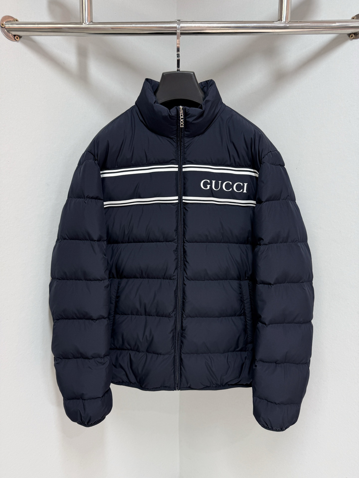 Gucci Vêtements Manteaux & Blousons Vente en gros
 Bleu marine Imprimé Unisexe Nylon Collection automne – hiver