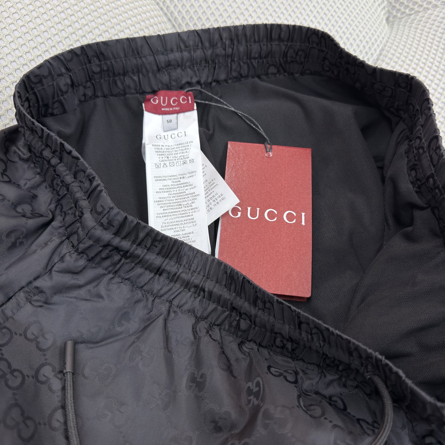 Gucci Black Jacquard Nylon Swim Trunks with Pouch - Stylish & Comfortable 8 i1747918376968 8758 0 5