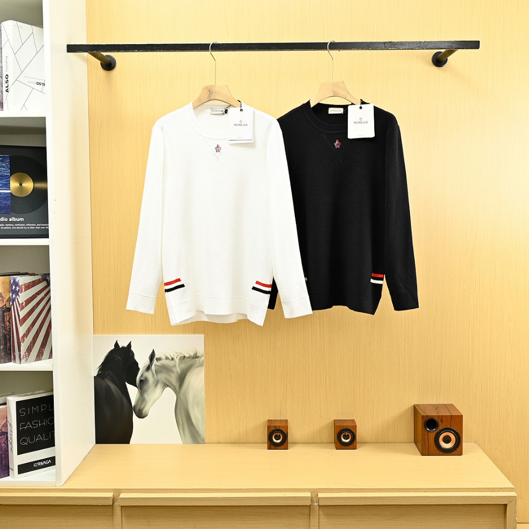 Moncler Suéter Clásico de Punto para Hombre – Elegancia y Comodidad