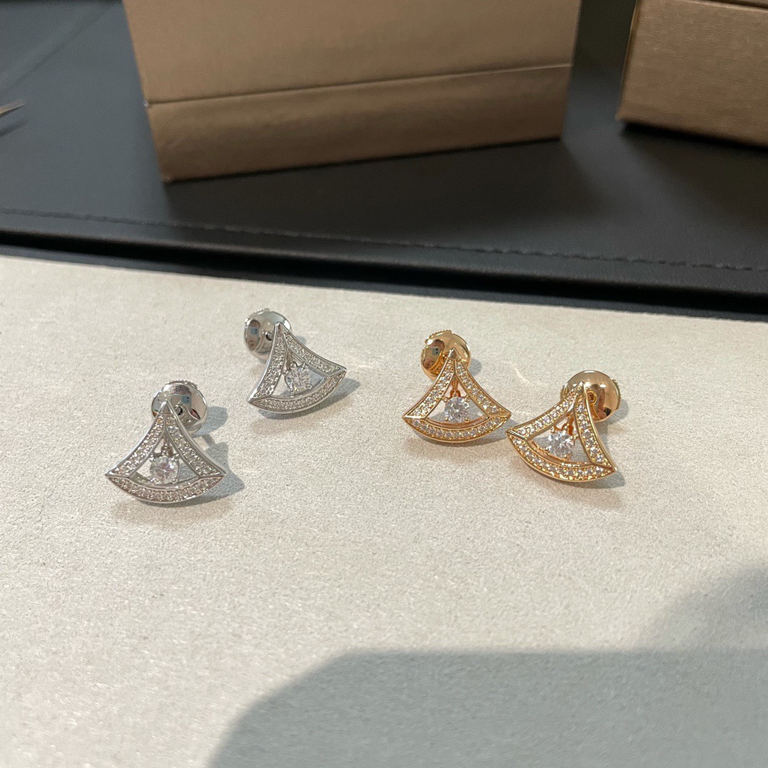BV Dames Divas' Oorbellen met Diamanten, Roségoud en Witgoud