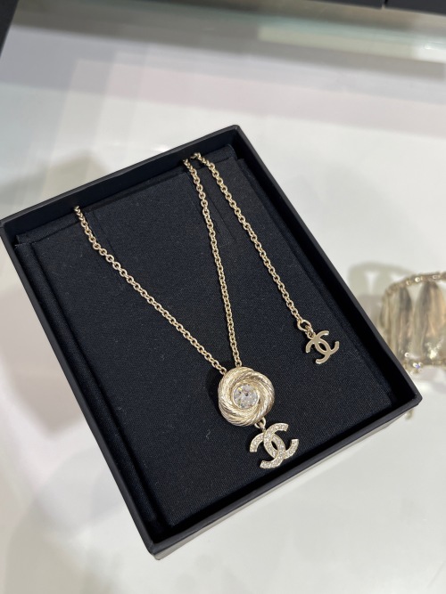 Chanel 25s Gold CC Logo Necklace with Rhinestone, Vintage Style 1 Chanel 25s Gold CC Logo Necklace with Rhinestone, Vintage Style