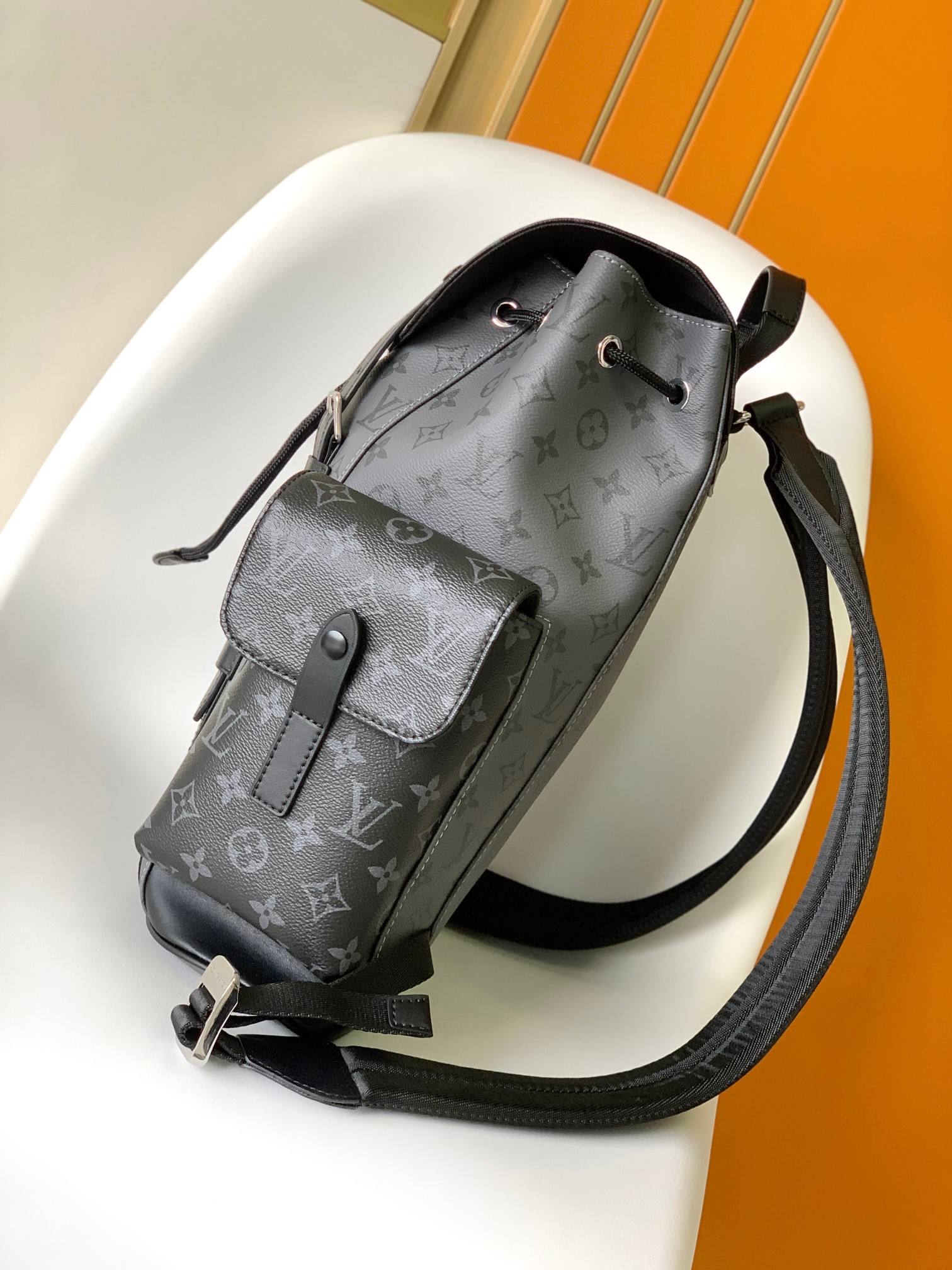 Louis Vuitton Christopher Small Backpack Monogram Shadow Leather M46331 3 a1697014540482 0677