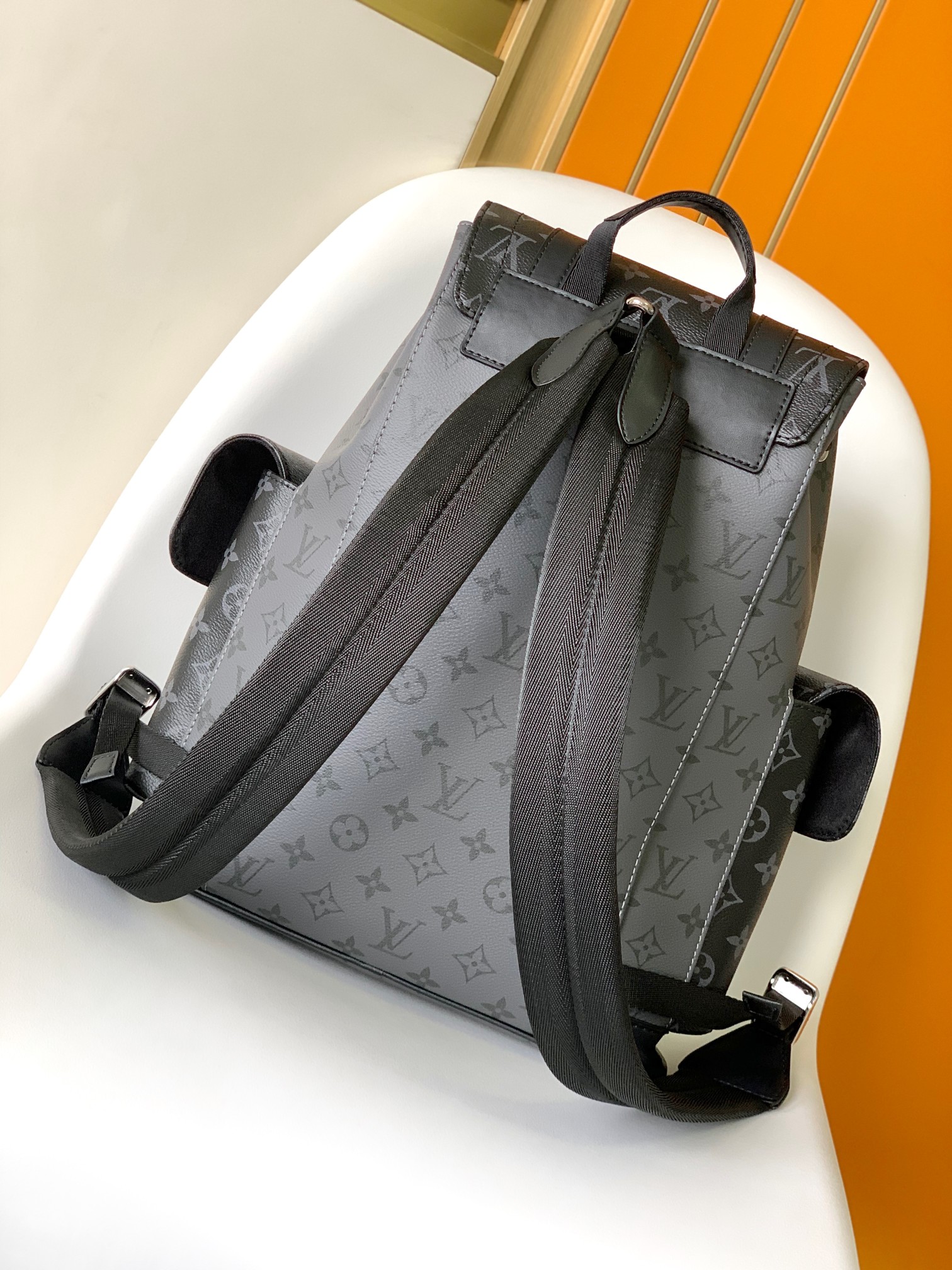 Louis Vuitton Christopher Small Backpack Monogram Shadow Leather M46331 4 a1697014540607 3115